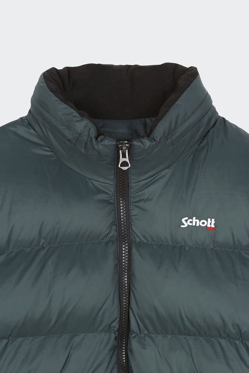 SCHOTT Puffer Jacket Green