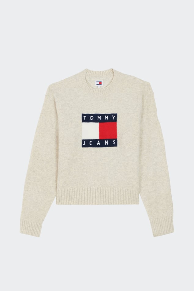 Pull Beige Tommy Jeans Femme Citadium