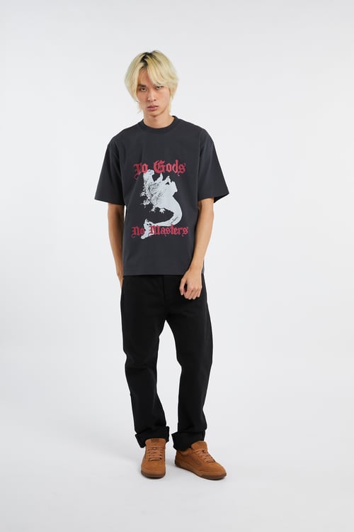 VERLAN Regular-fit round-neck cotton T-shirt Black