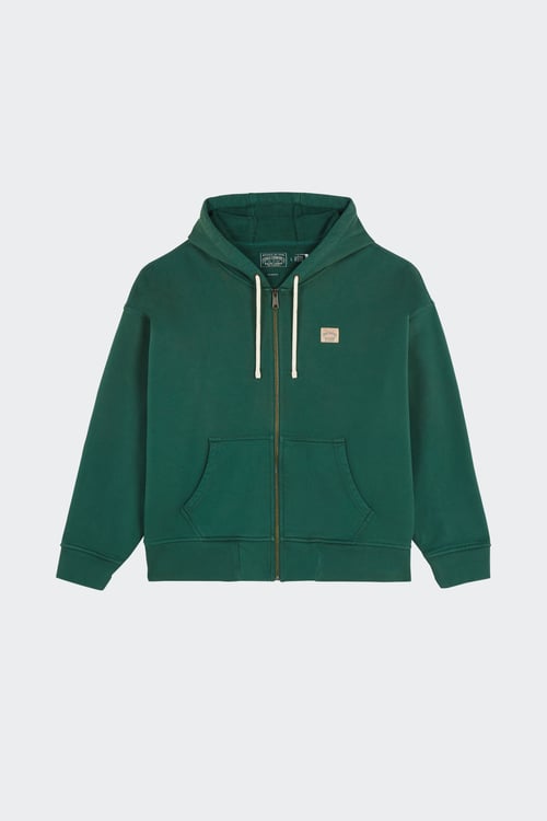 Polo - Hoodie zippé - Taille M Vert