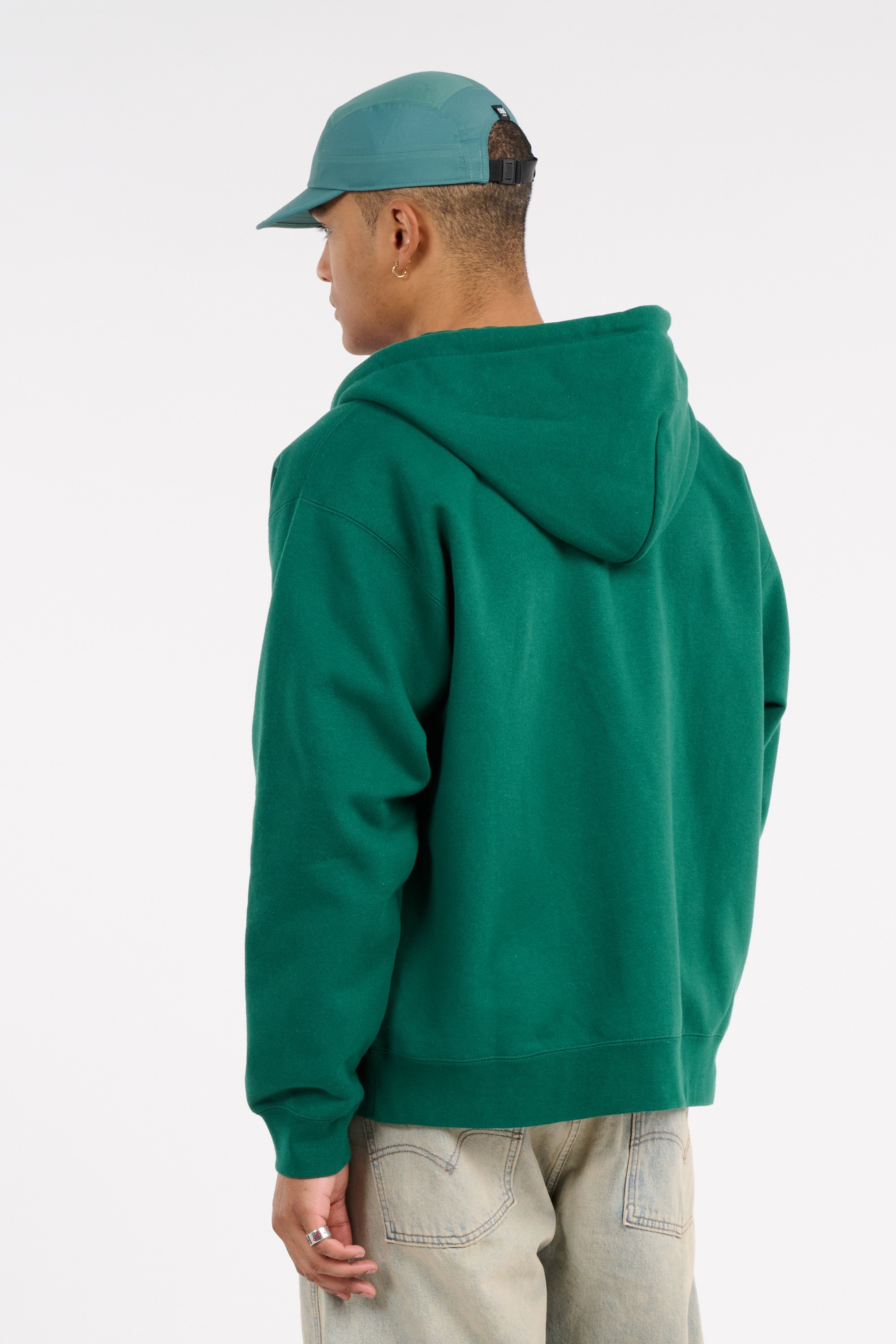 Hoodie zippé Vert