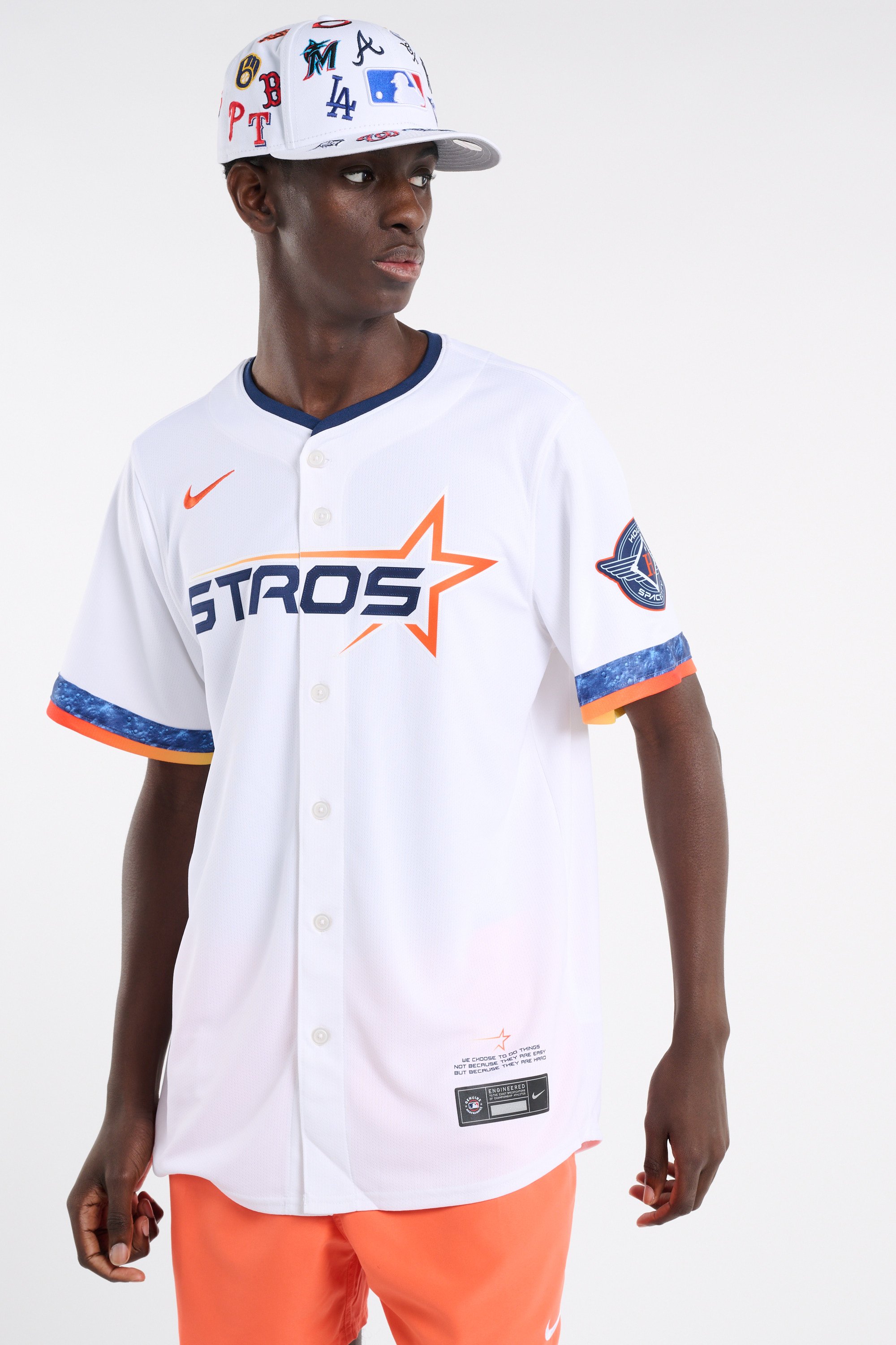 Short-sleeved printed jersey | White NIKE MLB Men
