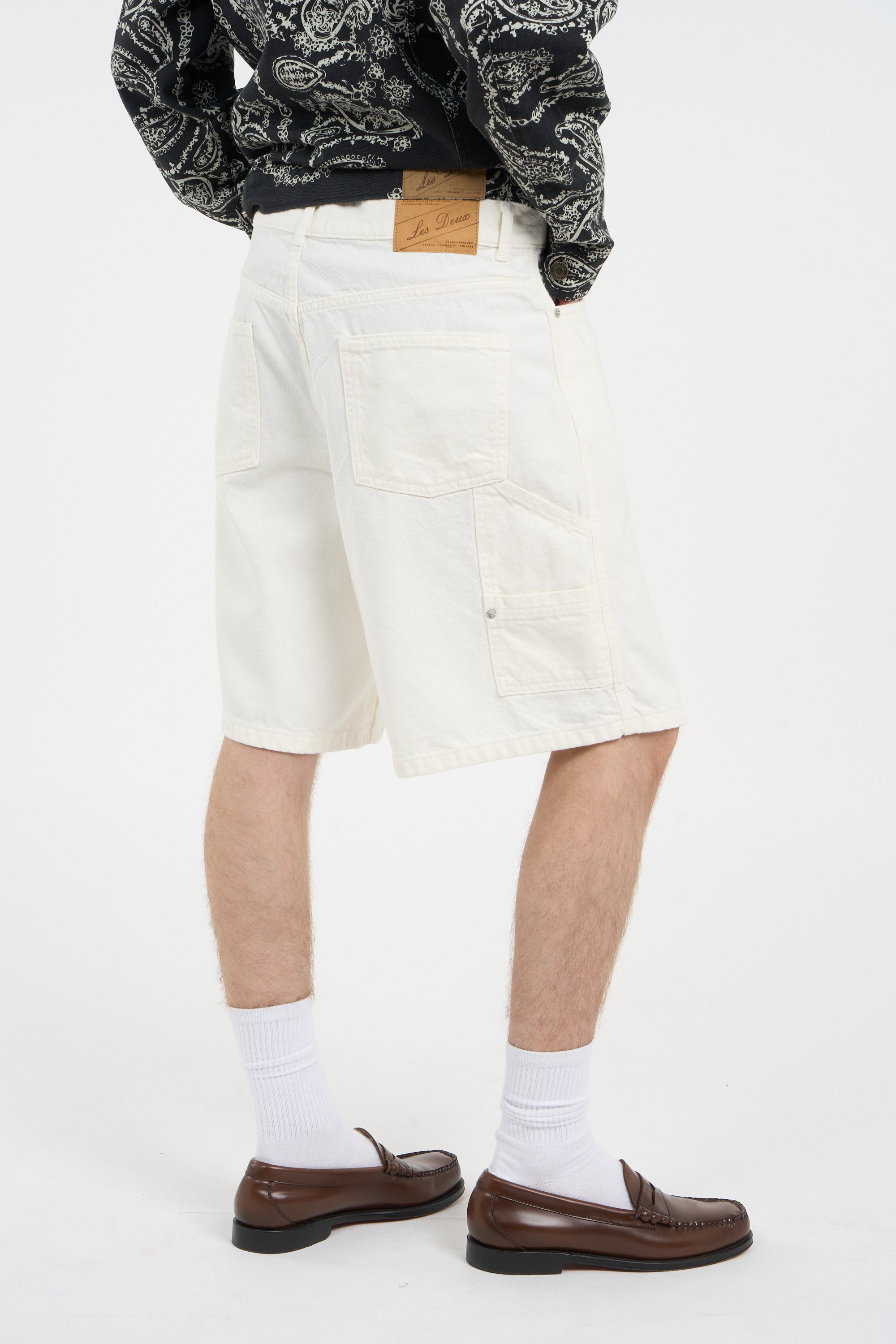 Cotton Bermuda shorts | White LES DEUX Men
