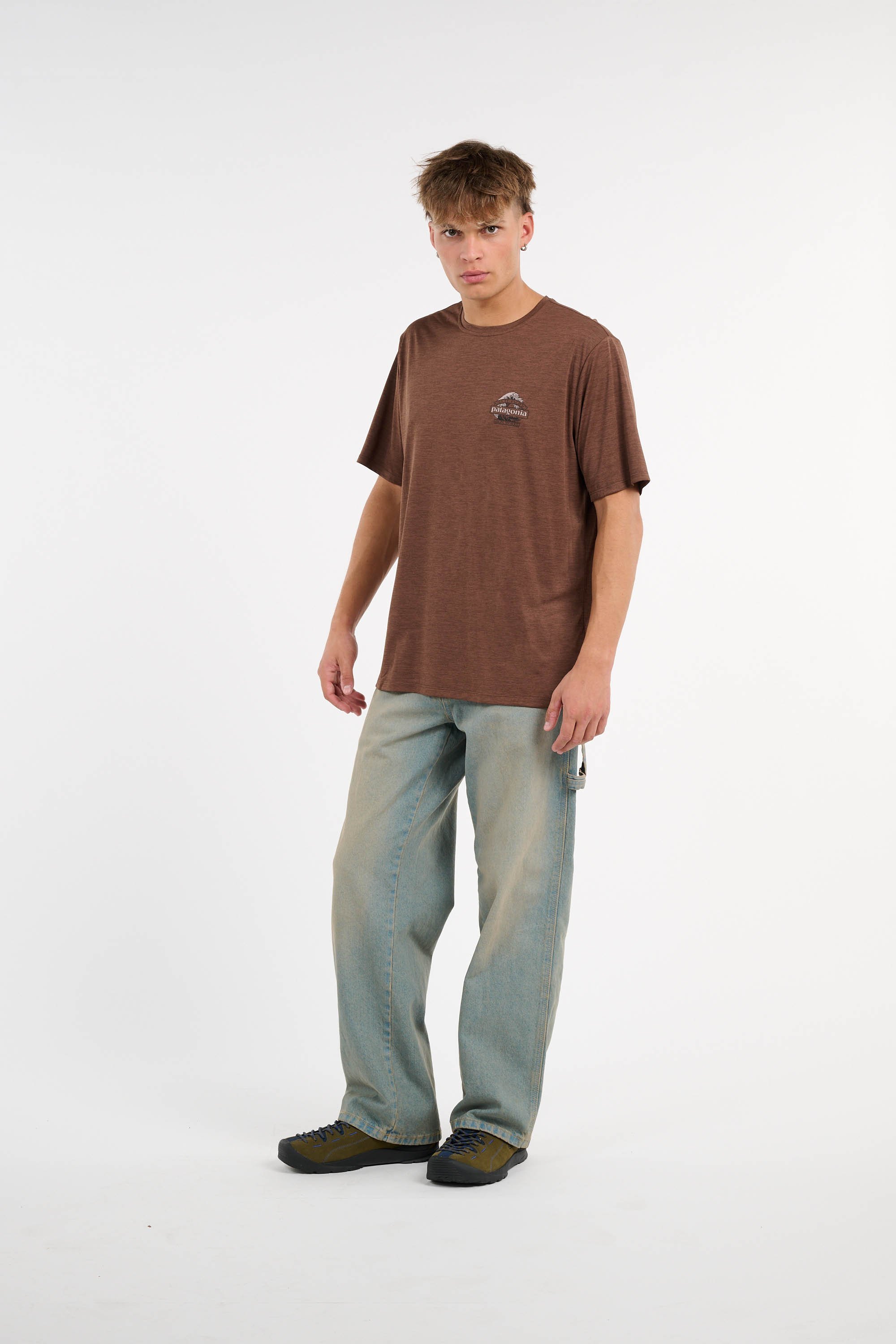 Men?s Storm 96 LO fabric and leather sneakers | Khaki KEEN Men