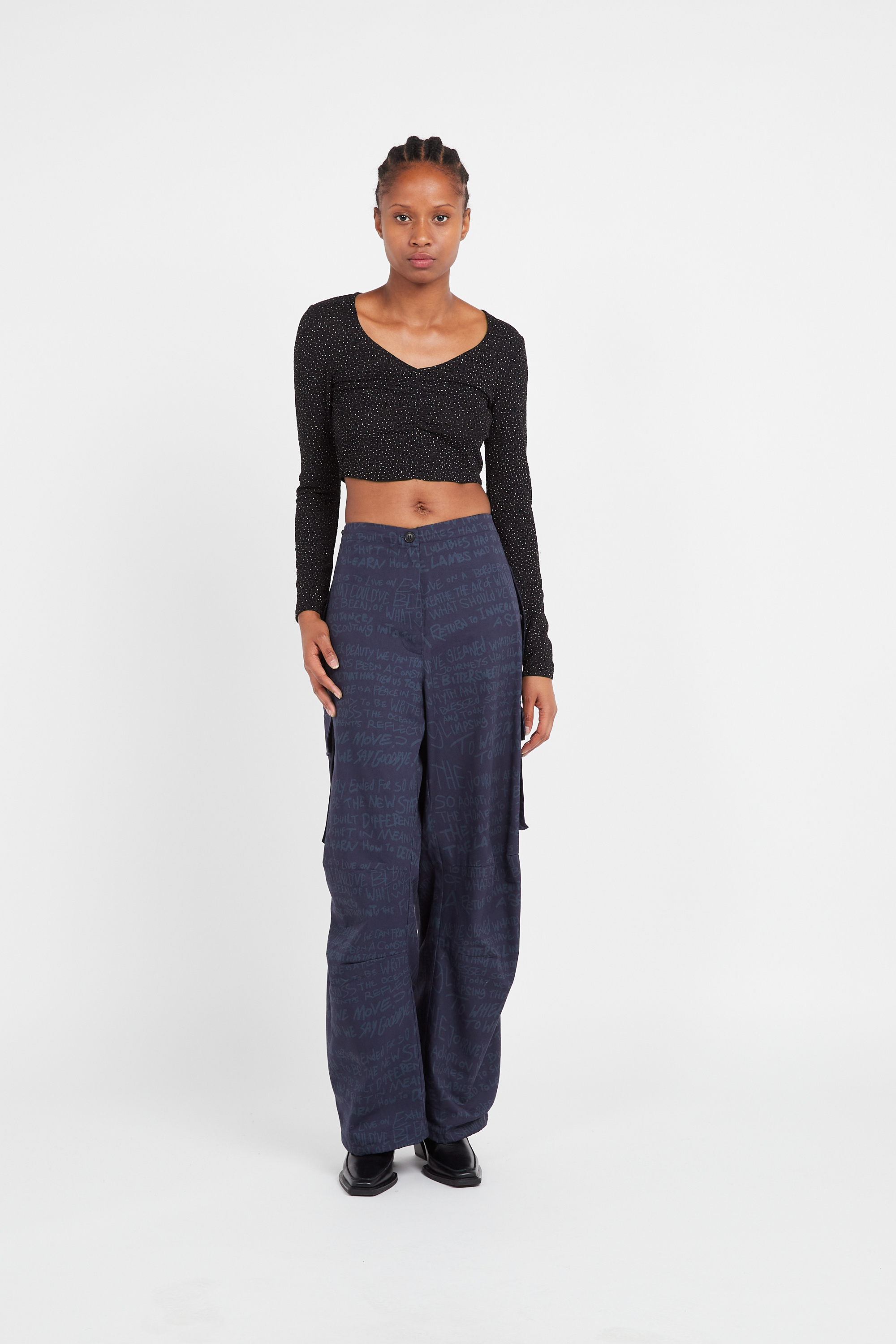Straight leg pants Blue
