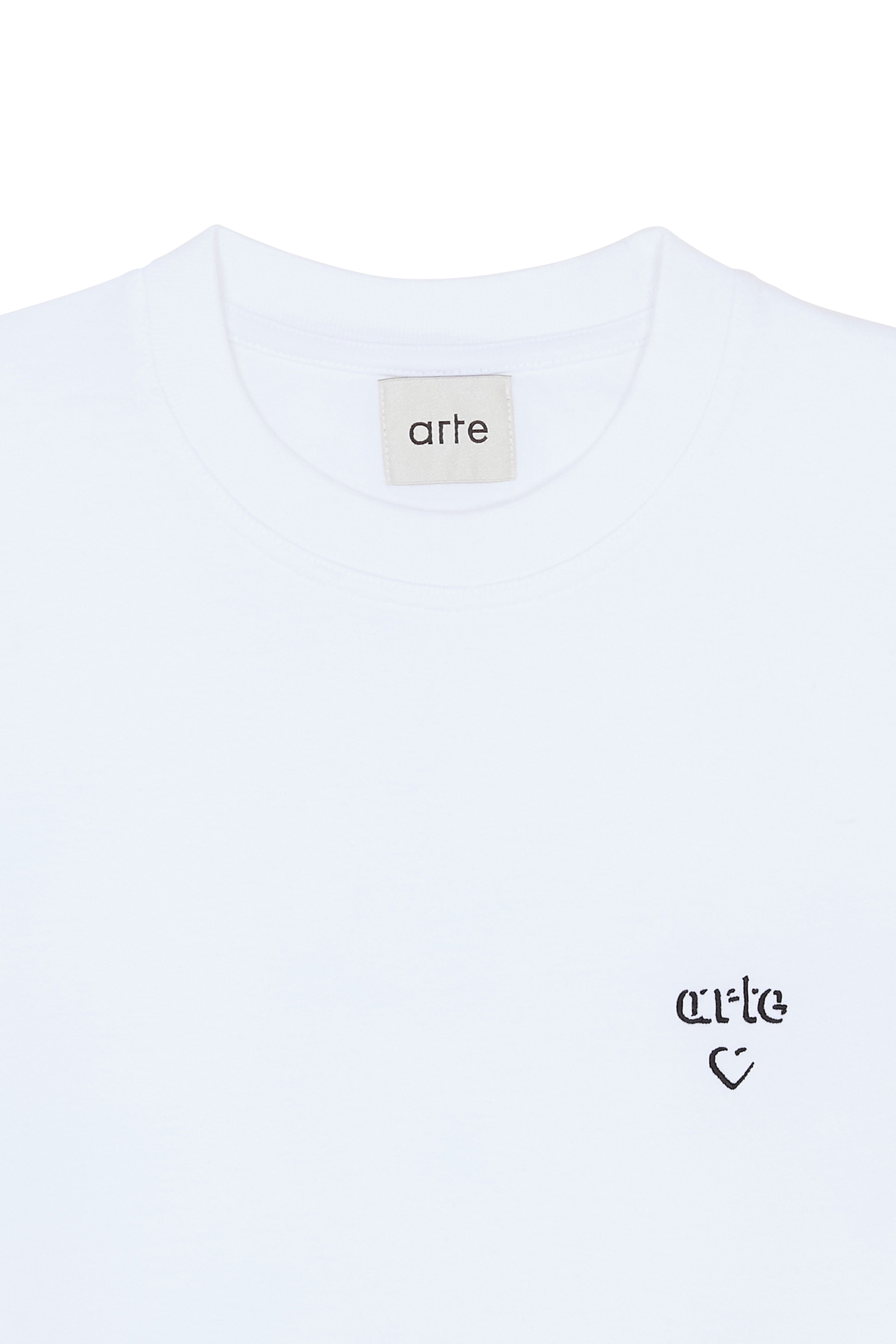 Regular-fit round-neck cotton T-shirt White