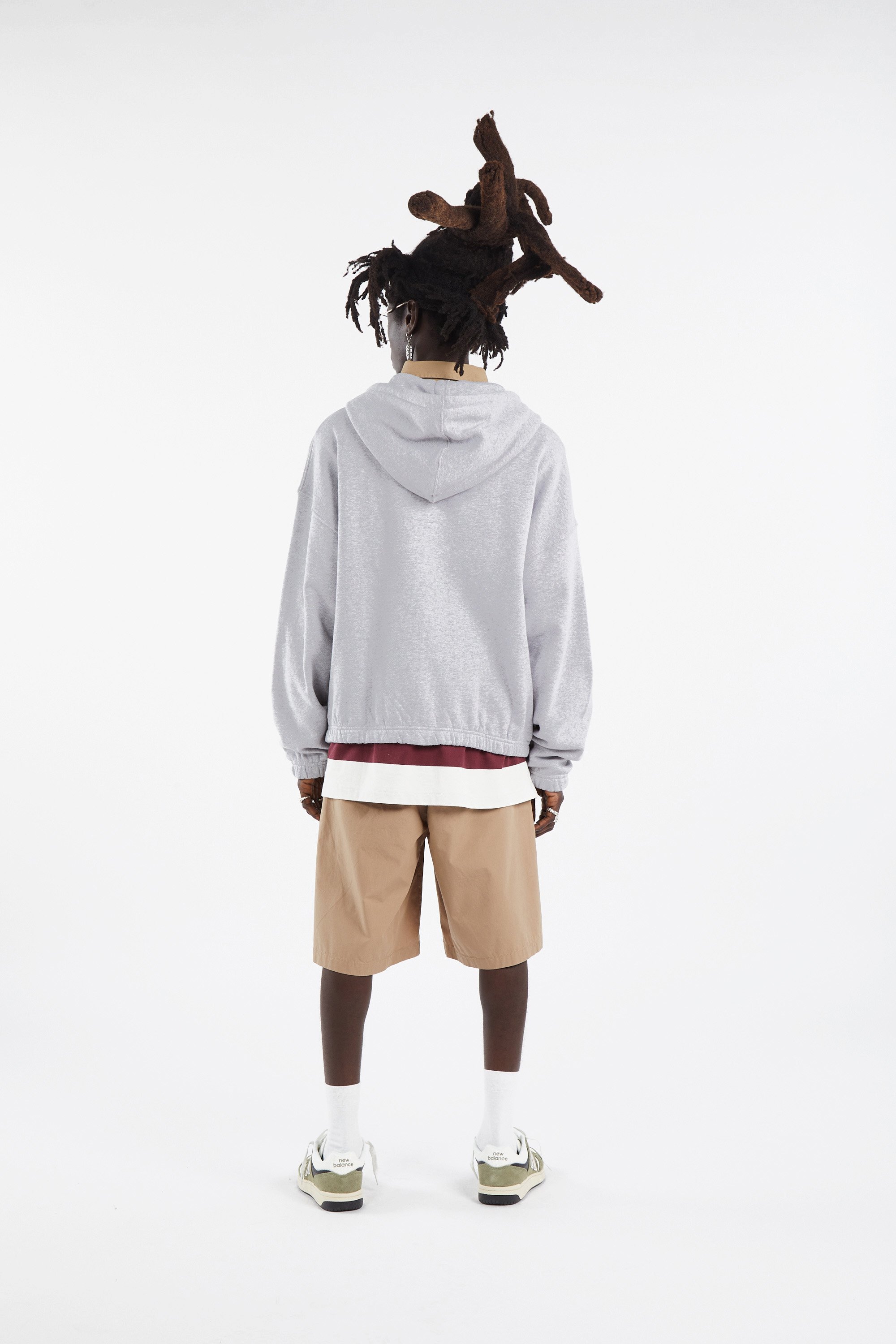 Hoodie zippé | Gris WASTED Homme