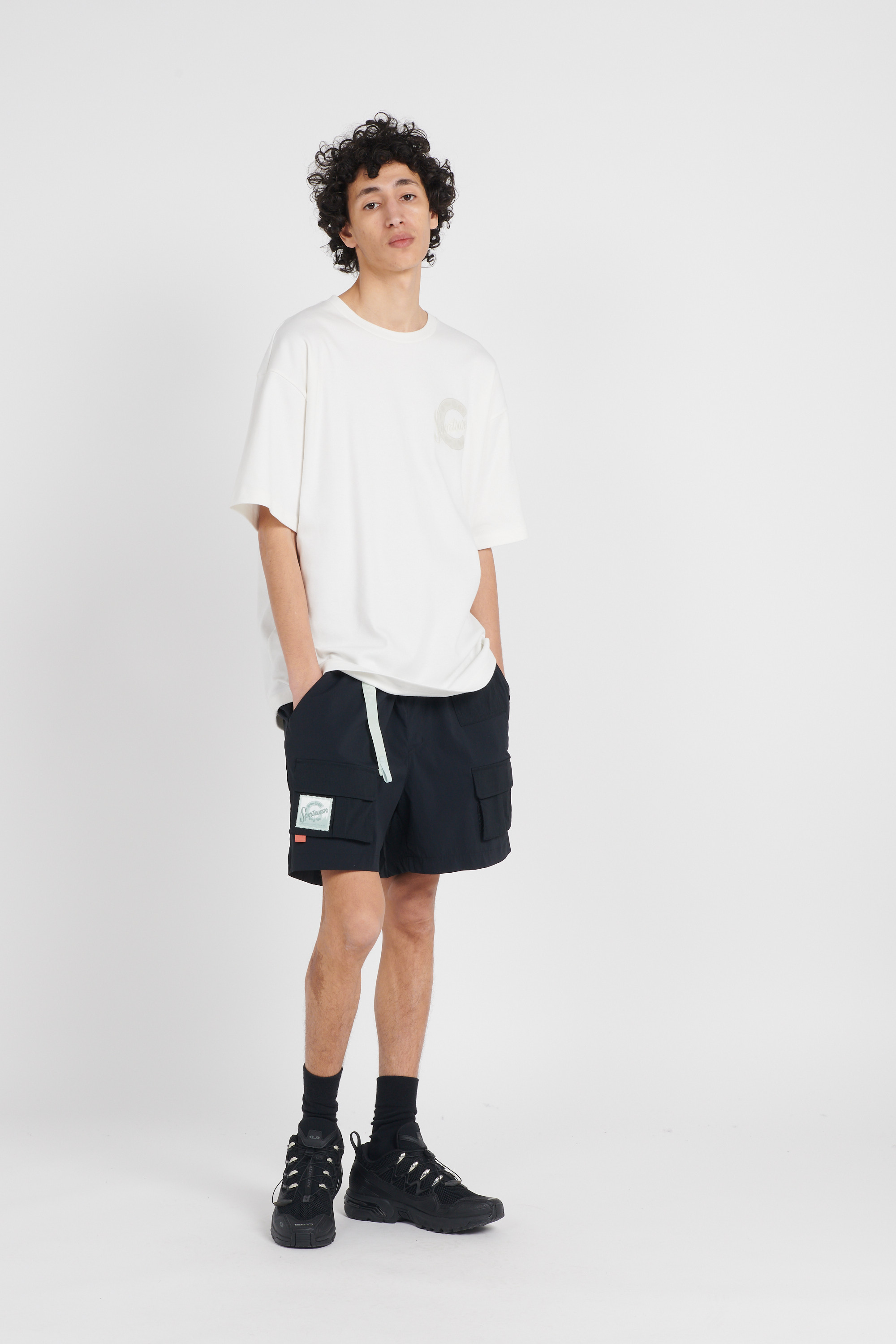 Regular-fit round-neck cotton T-shirt White