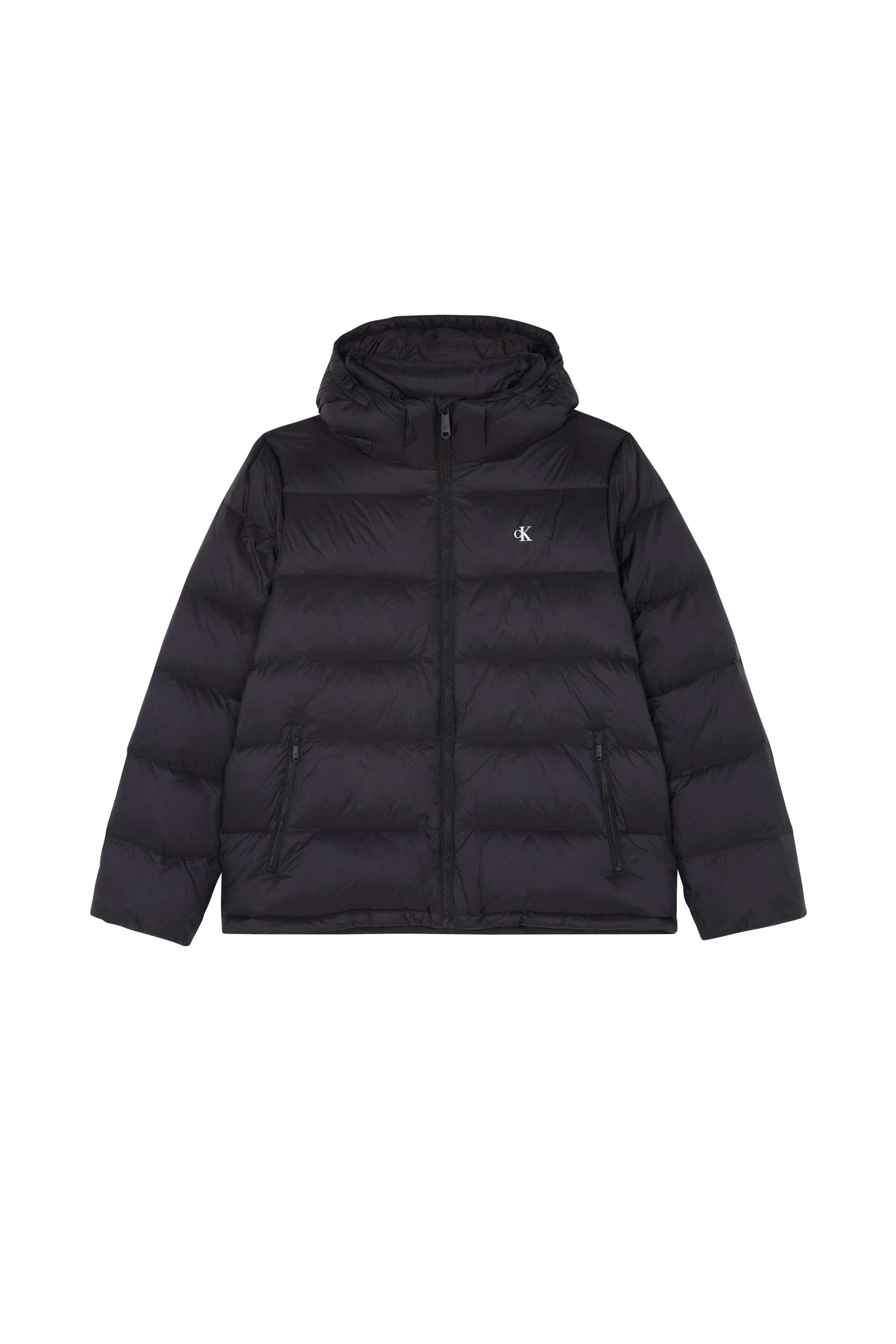Lightweight quilted padded jacket with high neck Black