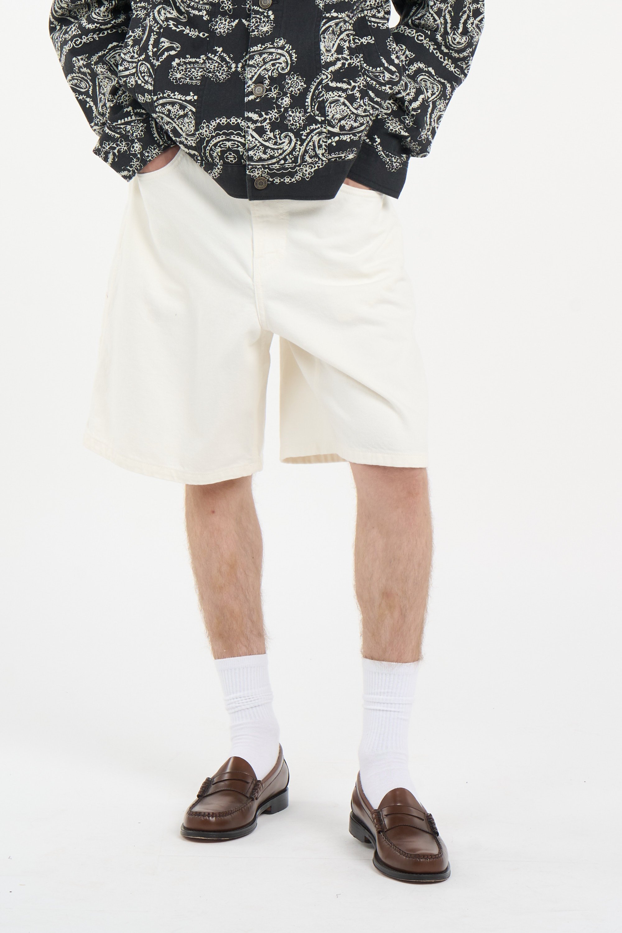 Cotton Bermuda shorts | White LES DEUX Men