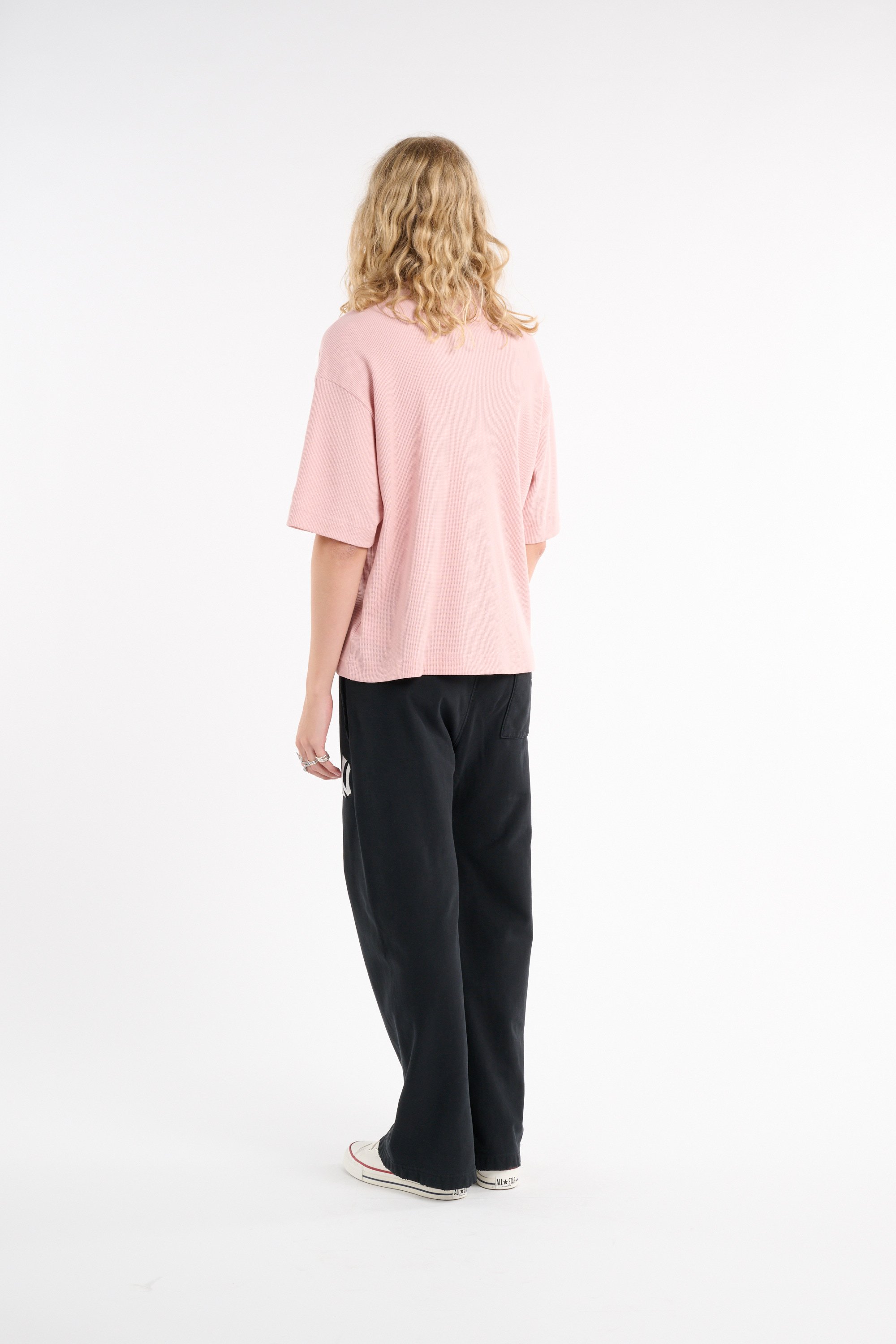 Regular-fit round-neck cotton T-shirt | Pink NEW ERA Men