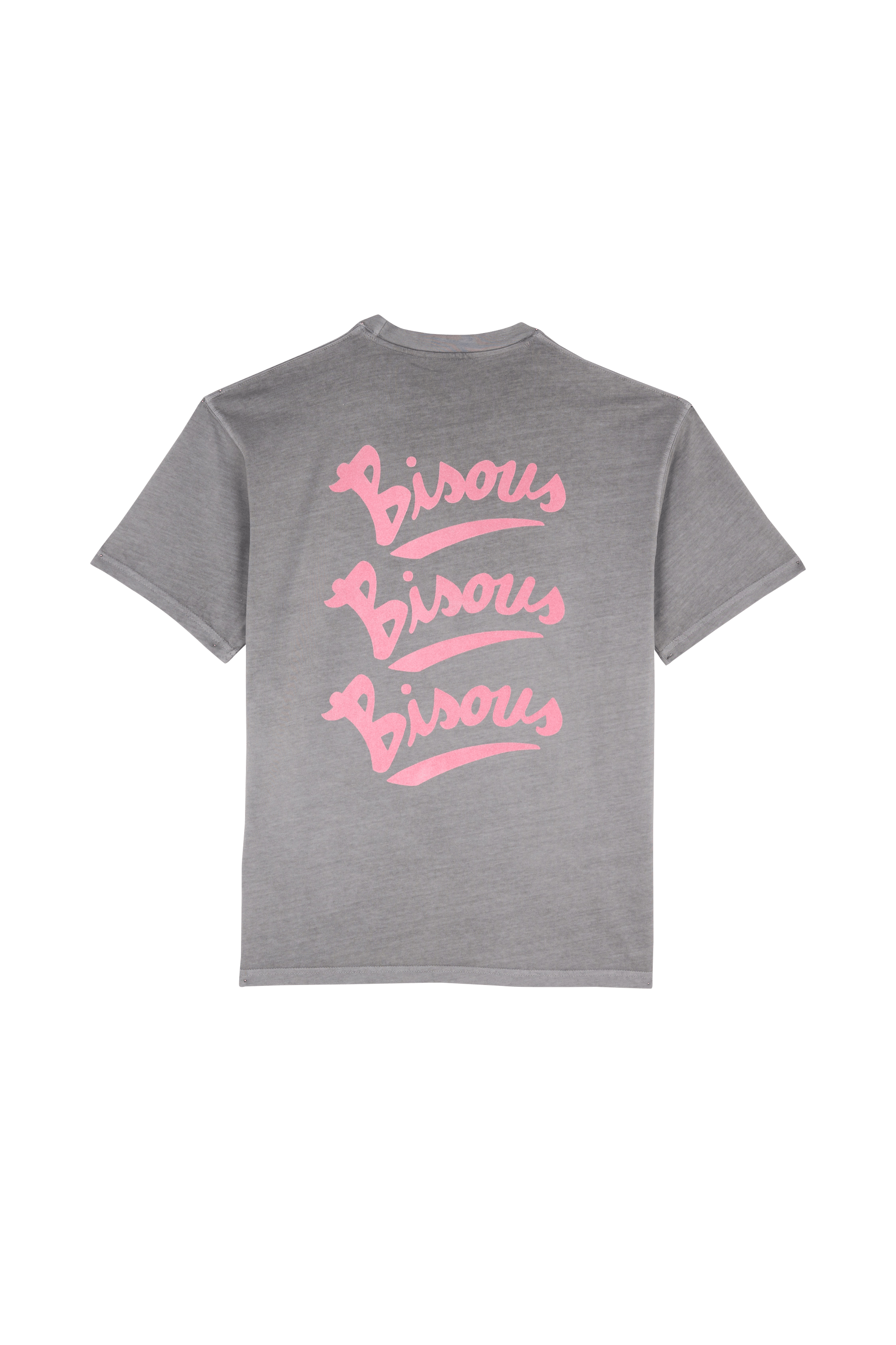 T-shirt BISOUS SKATEBOARDS Gris