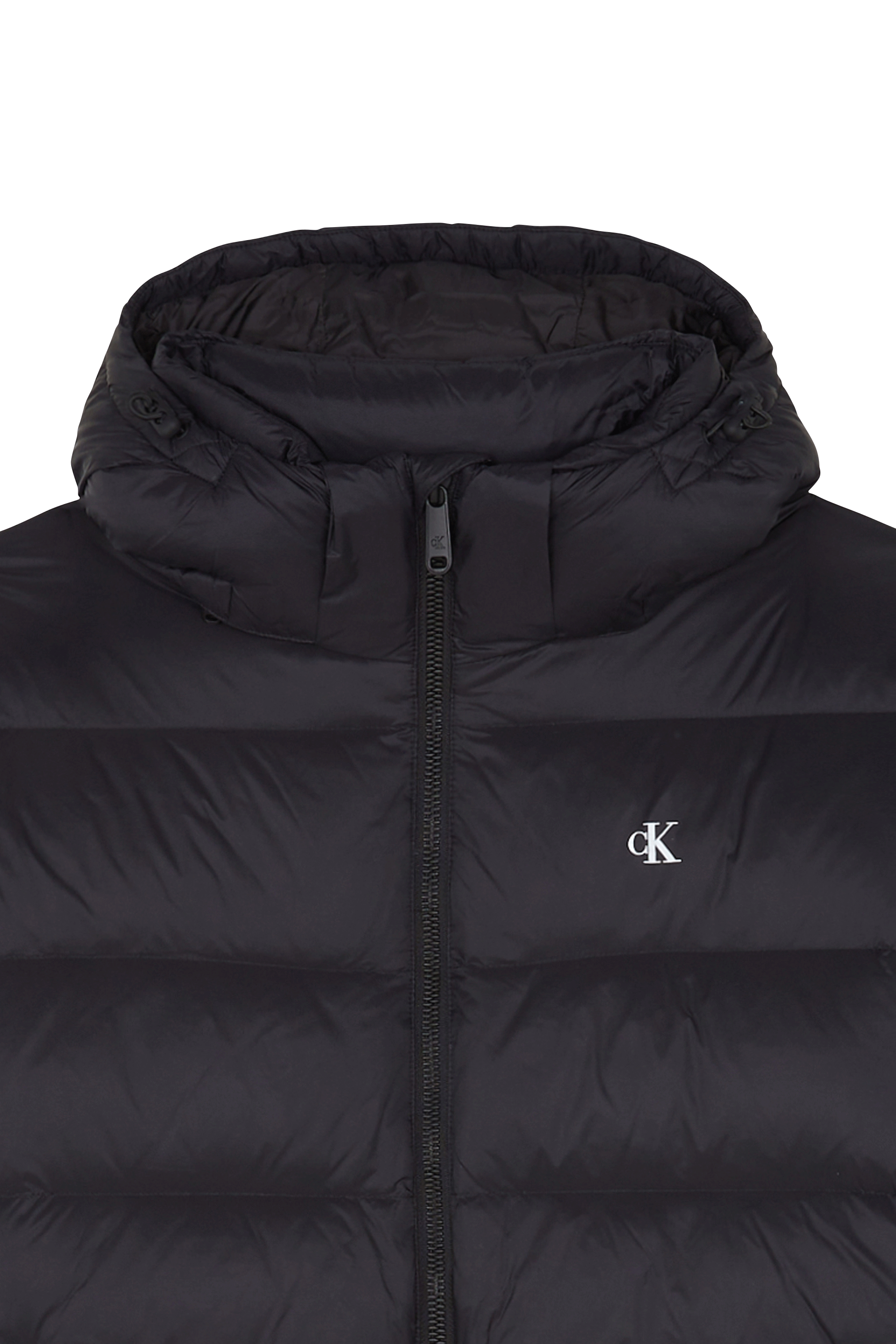 Lightweight quilted padded jacket with high neck Black