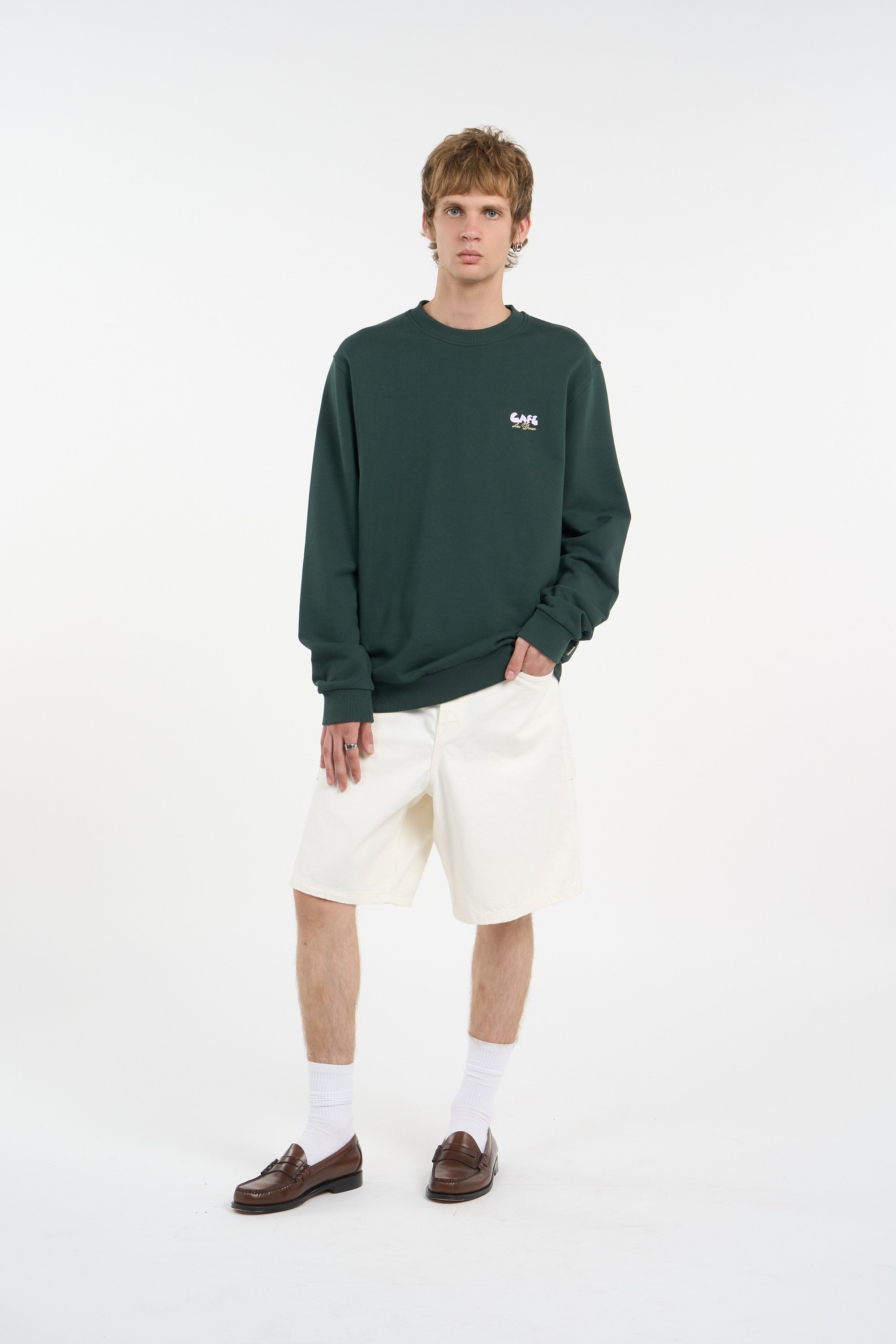 Sweatshirt | Green LES DEUX Men