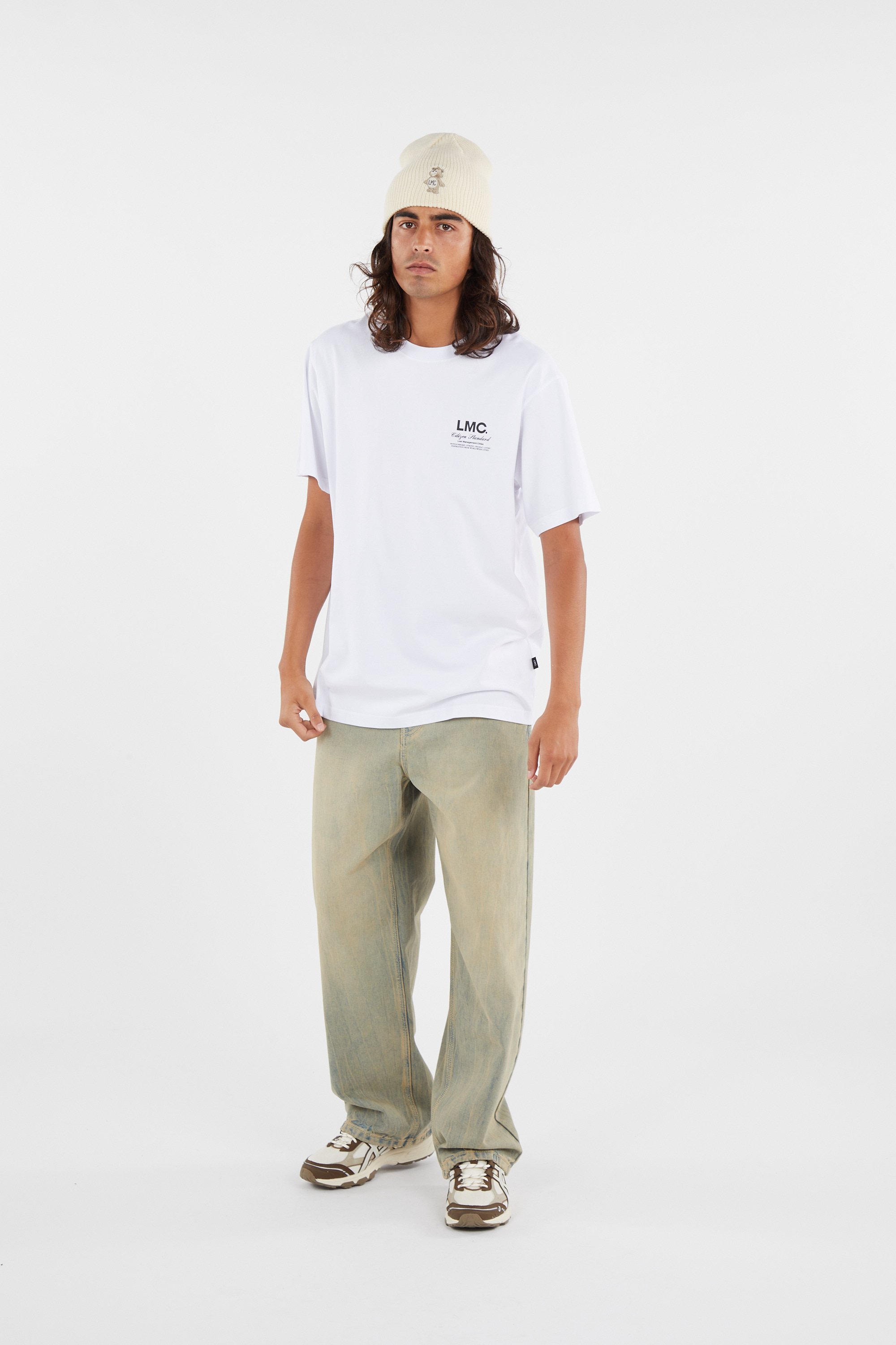 T-shirt LOST MANAGEMENT CITIES Blanc