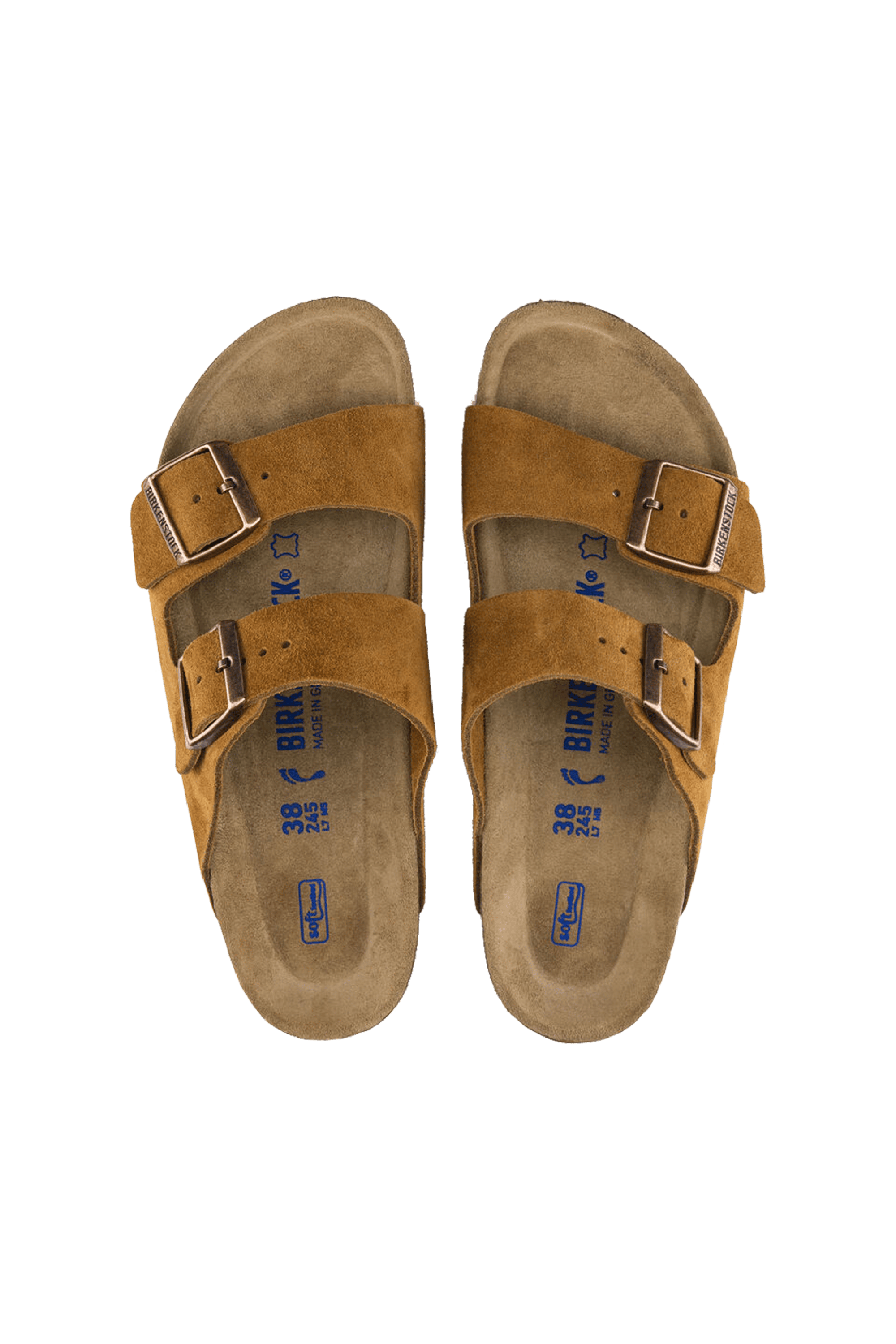 Sandales plates Marron