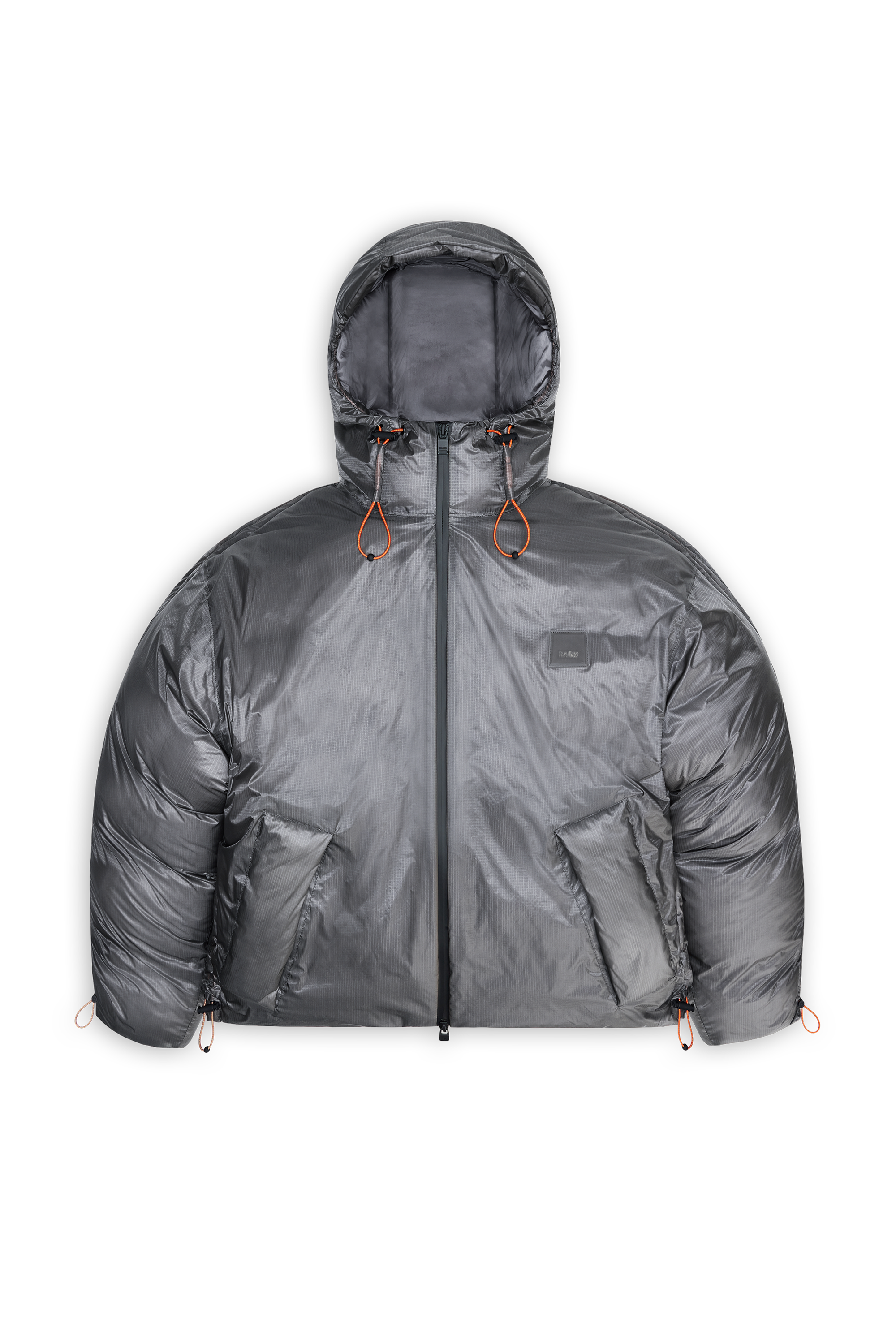Lightweight quilted padded jacket with high neck Grey