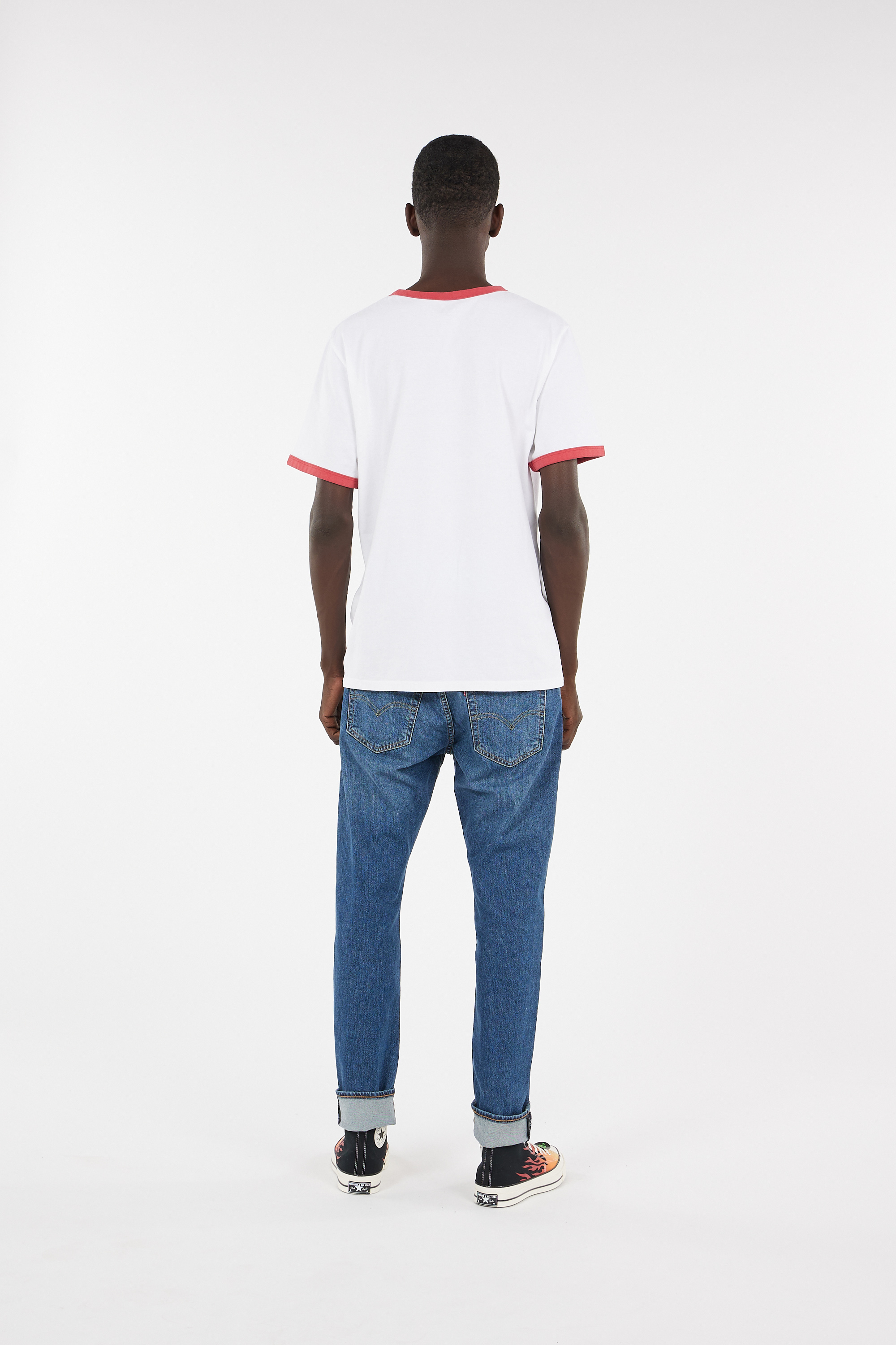 Regular-fit round-neck cotton T-shirt White