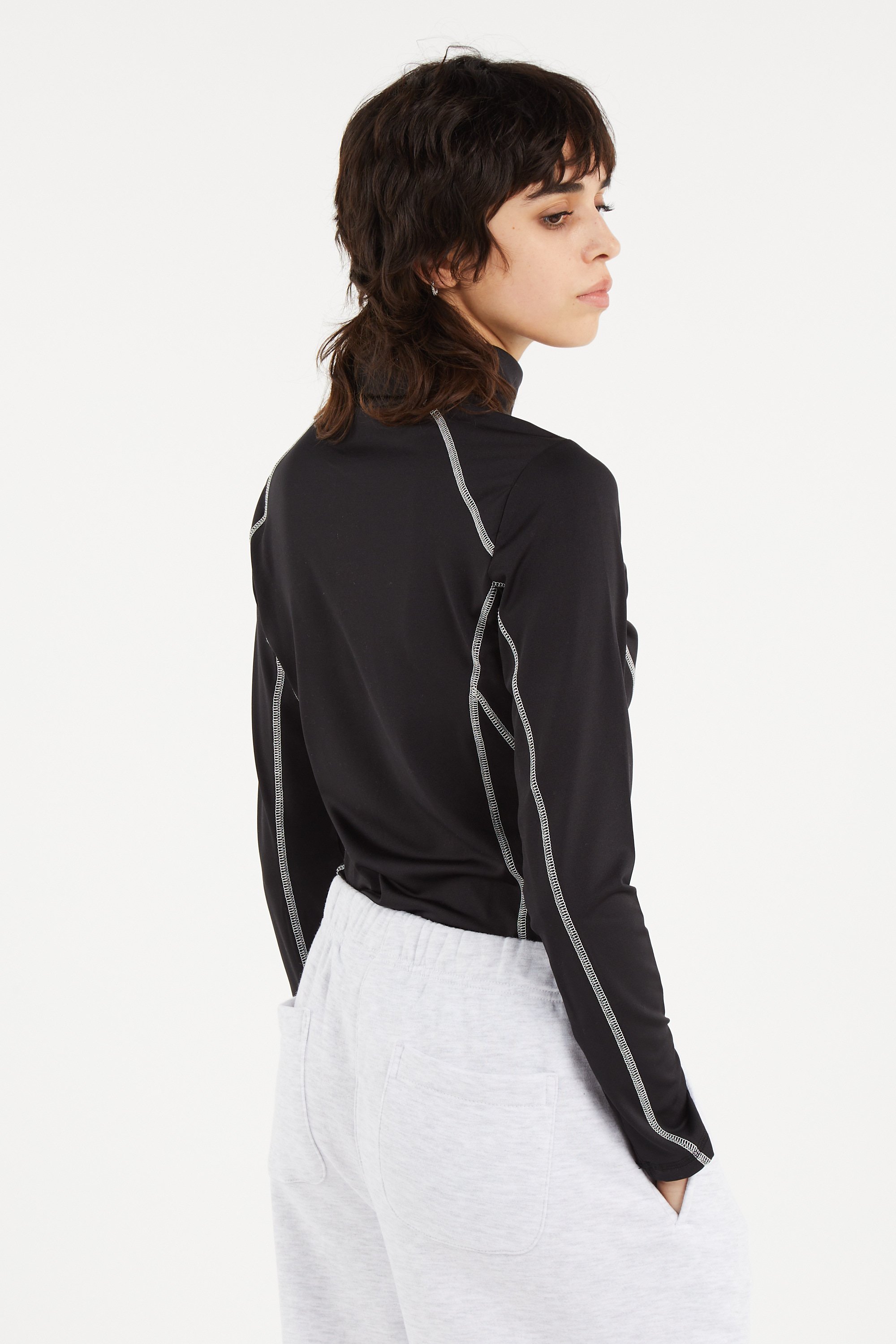 Regular-fit round-neck cotton T-shirt | Black OBEY Women
