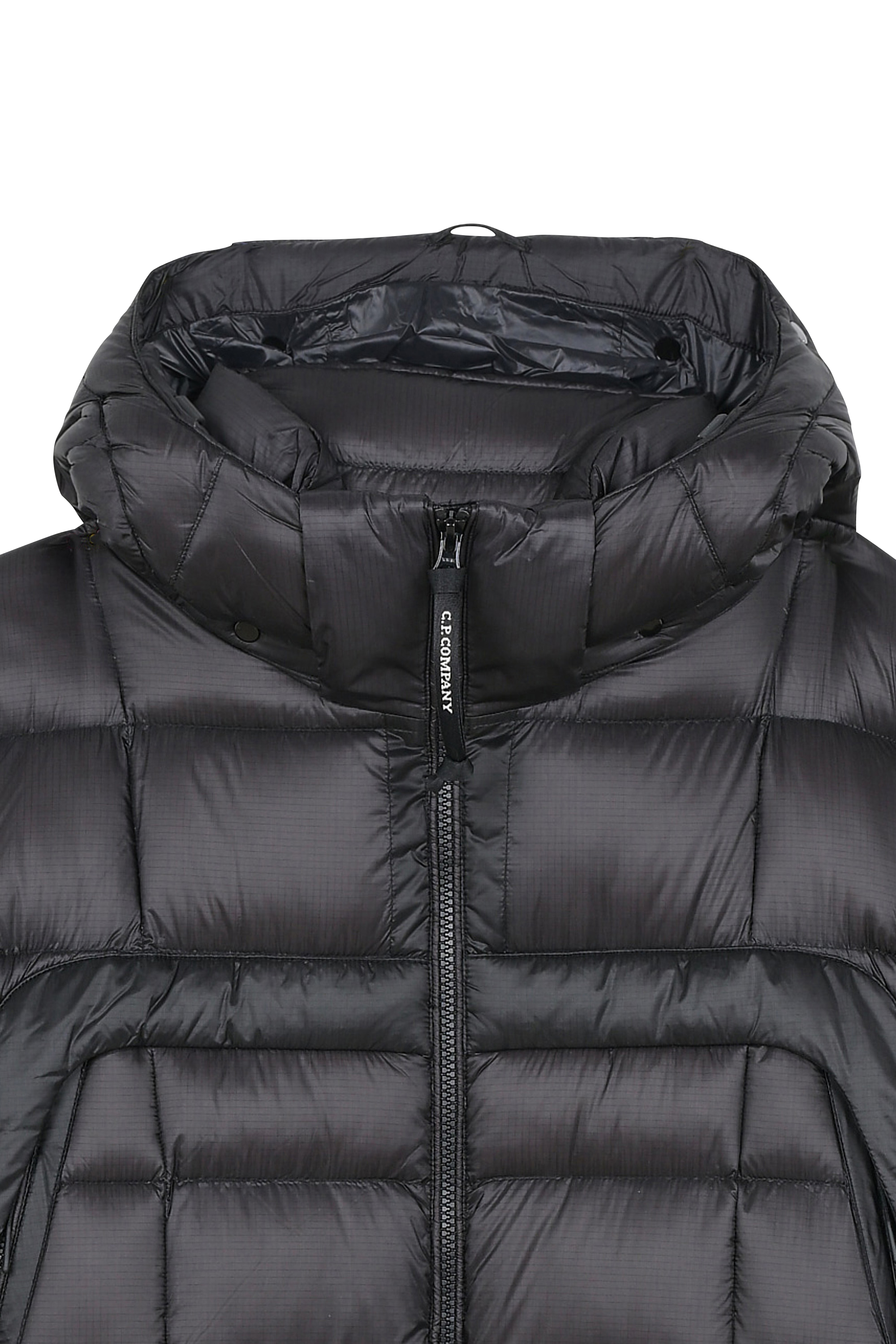Lightweight quilted padded jacket with high neck Black