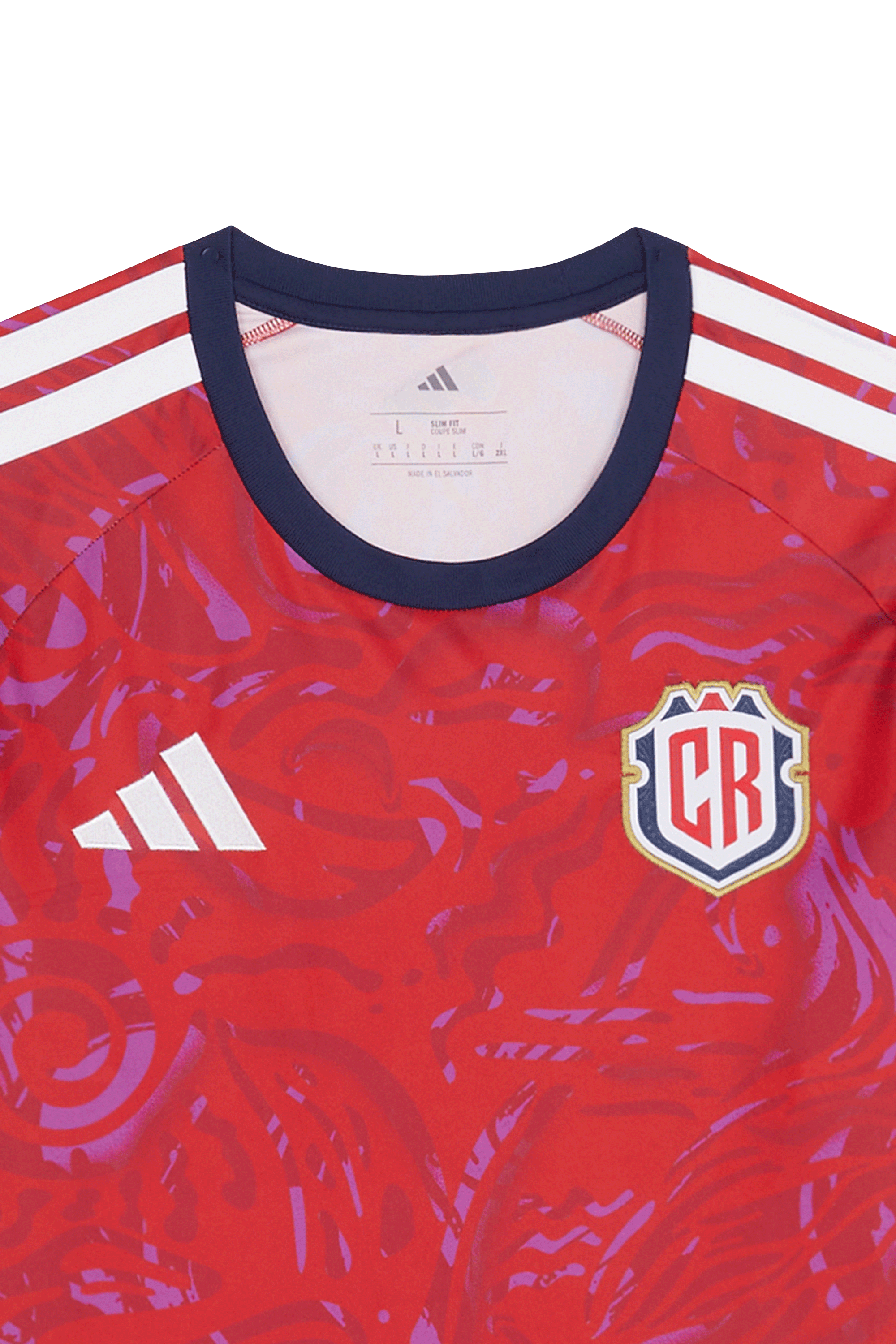 Regular-fit round-neck cotton T-shirt Red