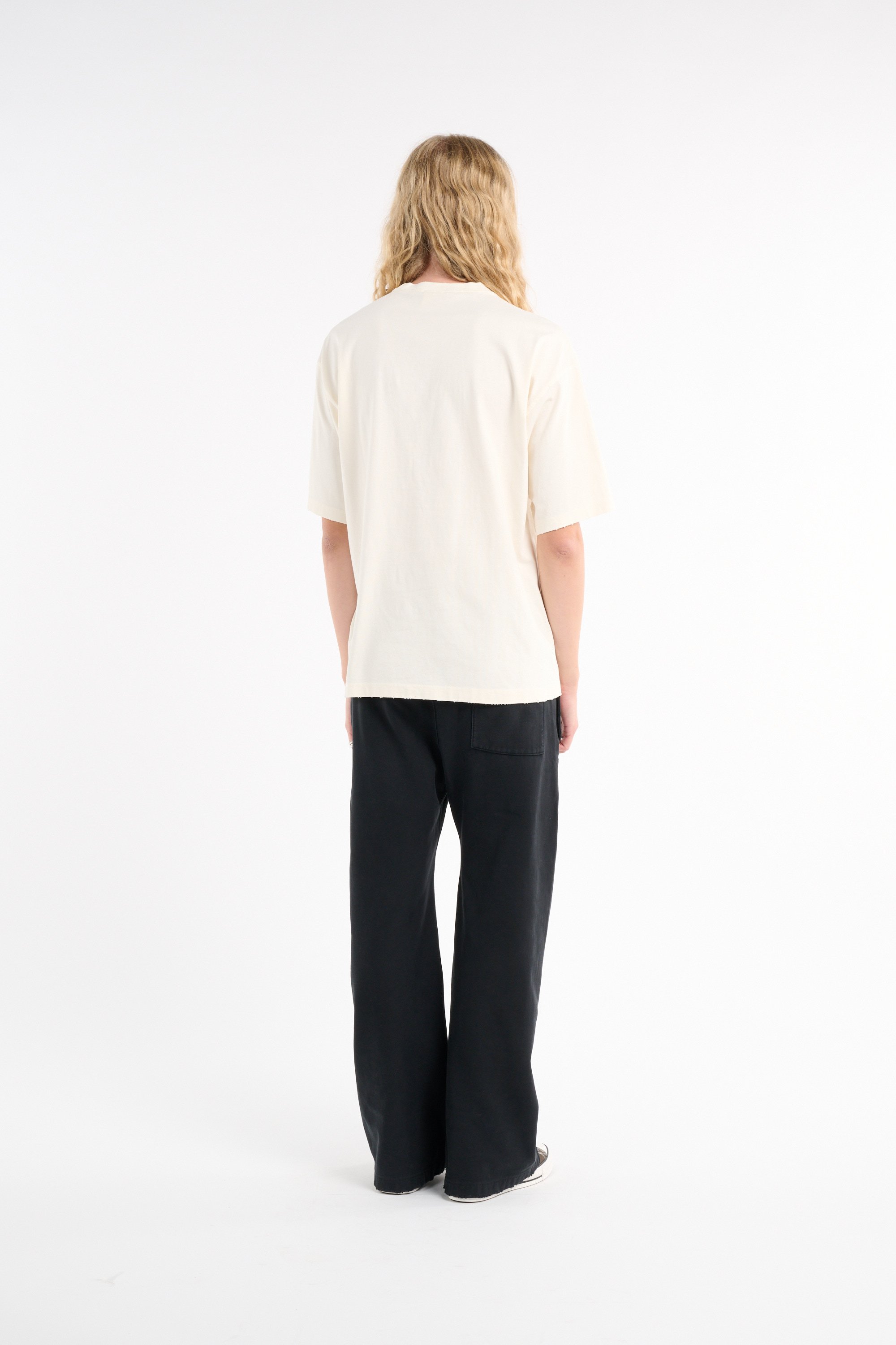 Regular-fit round-neck cotton T-shirt | Beige CHAMPION Men