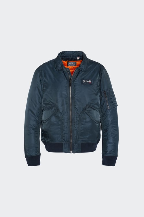 SCHOTT Blouson Bleu