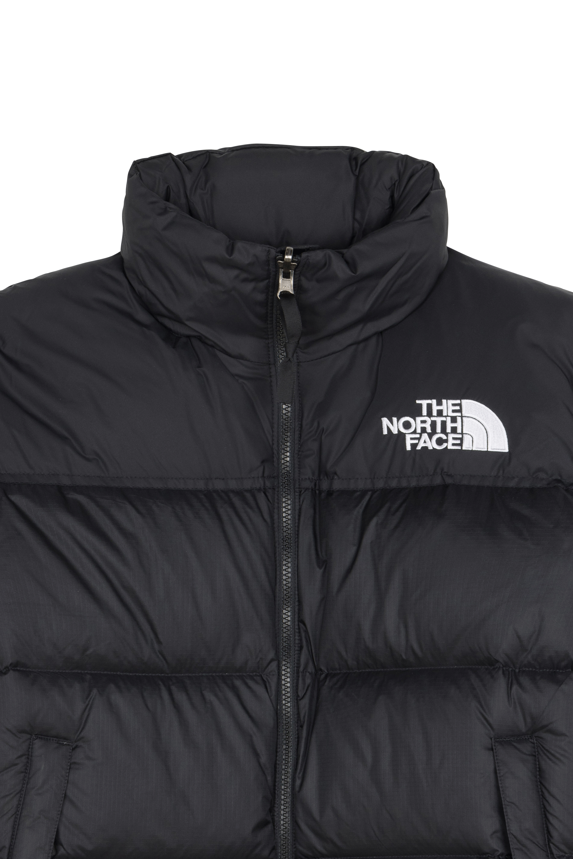 Lightweight quilted padded jacket with high neck Black