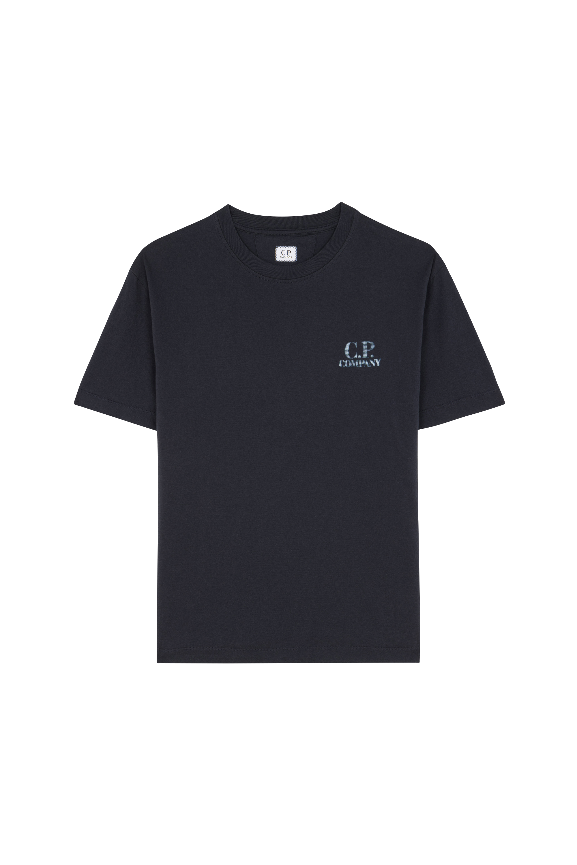 Regular-fit round-neck cotton T-shirt 30/1 JERSEY COMFORT LOGO T-SHIRT Total eclipse