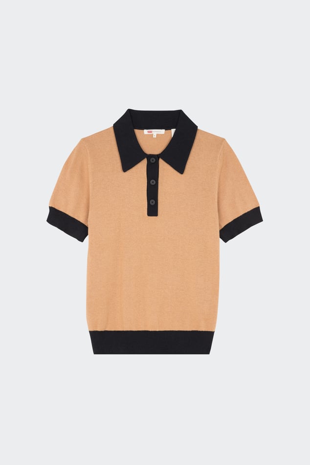 Polo beige femme hotsell