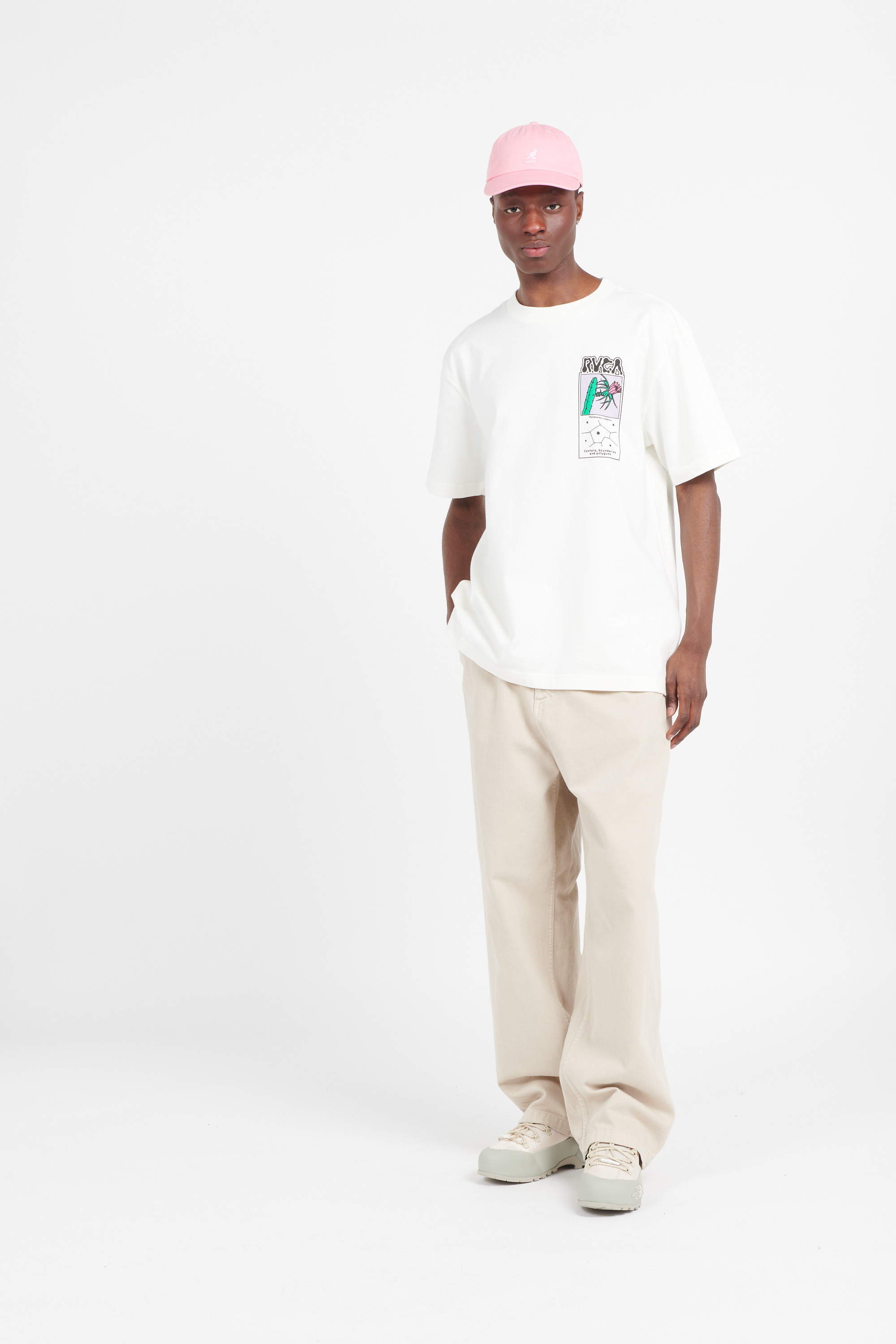 Regular-fit round-neck cotton T-shirt Multicolored