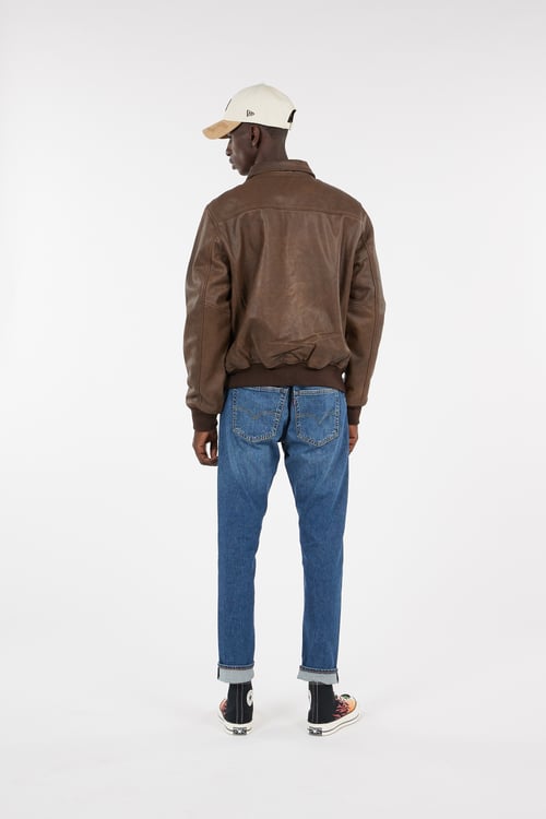 SCHOTT Jacket Brown