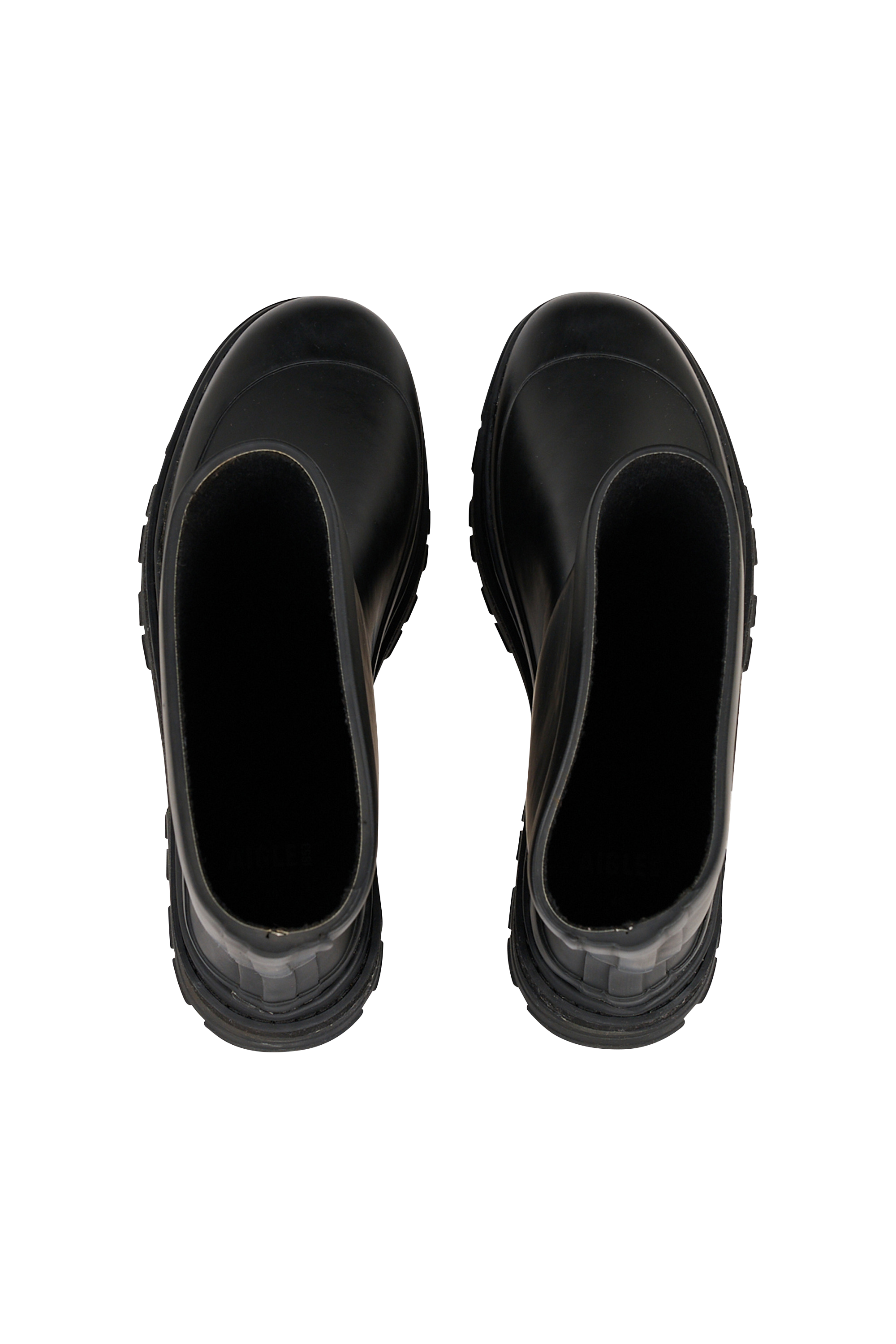 Heeled leather mid-calf boots AIGLE Black