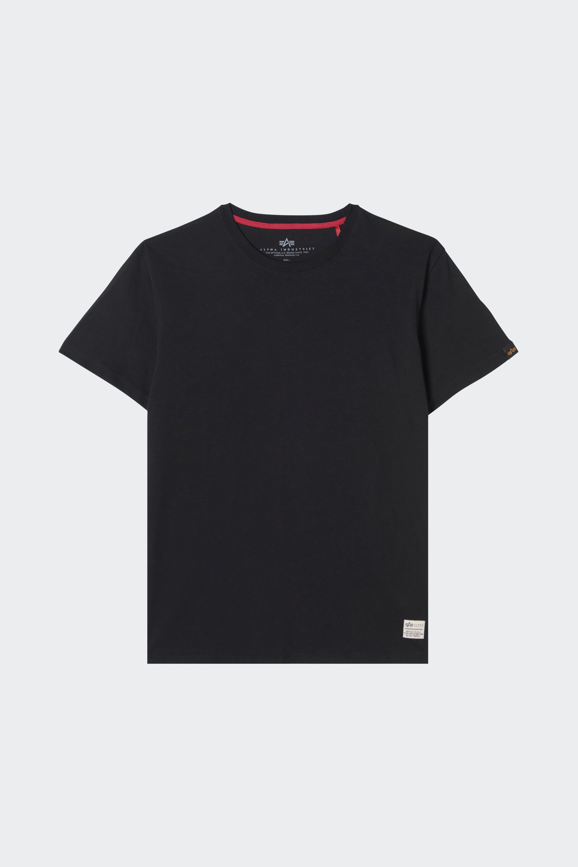 T-Shirt | Black by ALPHA INDUSTRIES T-Shirt Black