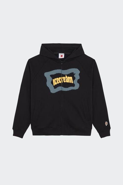 ICE CREAM Hoodie zippé Noir