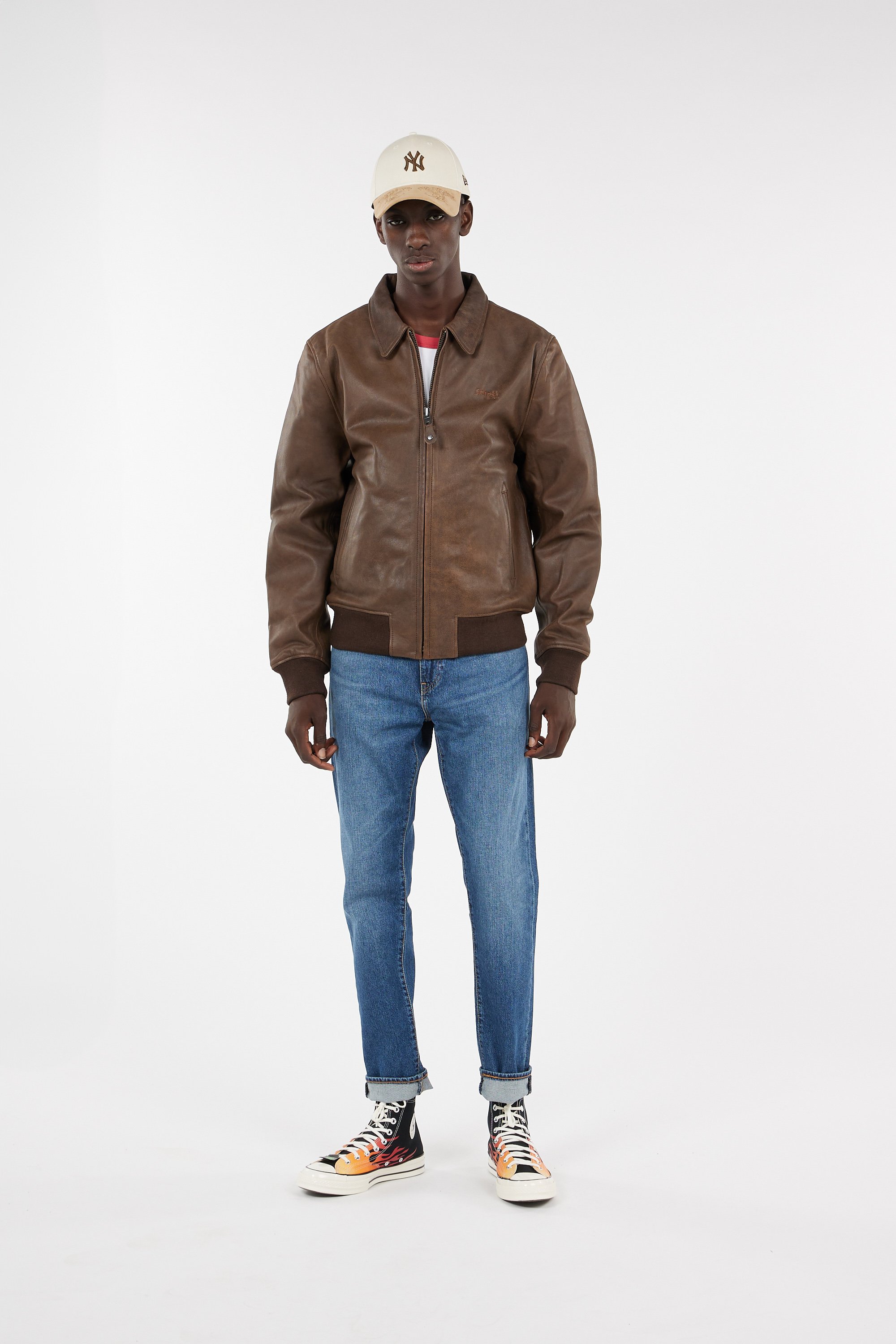 Blouson SCHOTT Marron