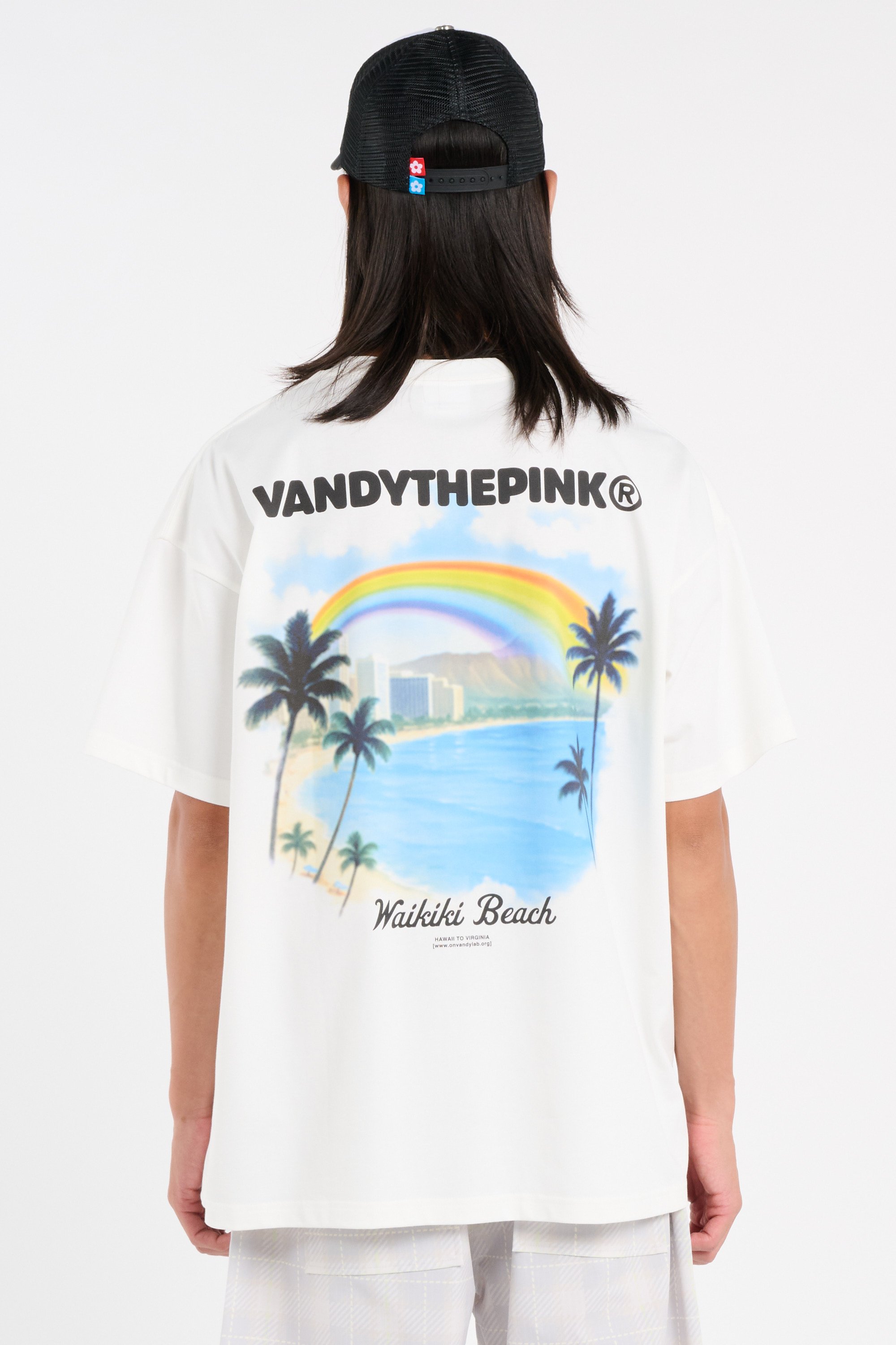 Regular-fit round-neck cotton T-shirt | White VANDYTHEPINK Men