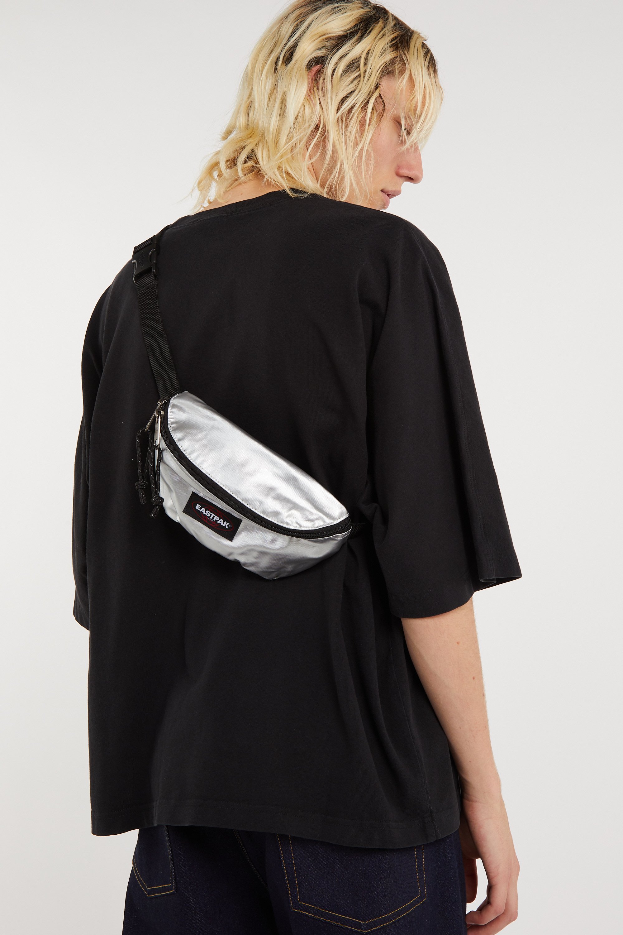 Canvas waist bag EASTPAK Grey