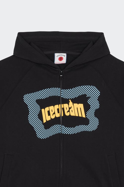 ICE CREAM Hoodie zippé Noir