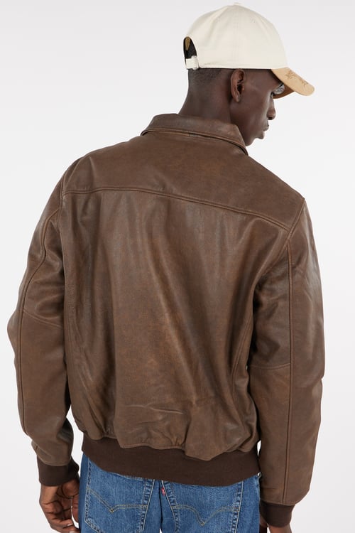 SCHOTT Jacket Brown