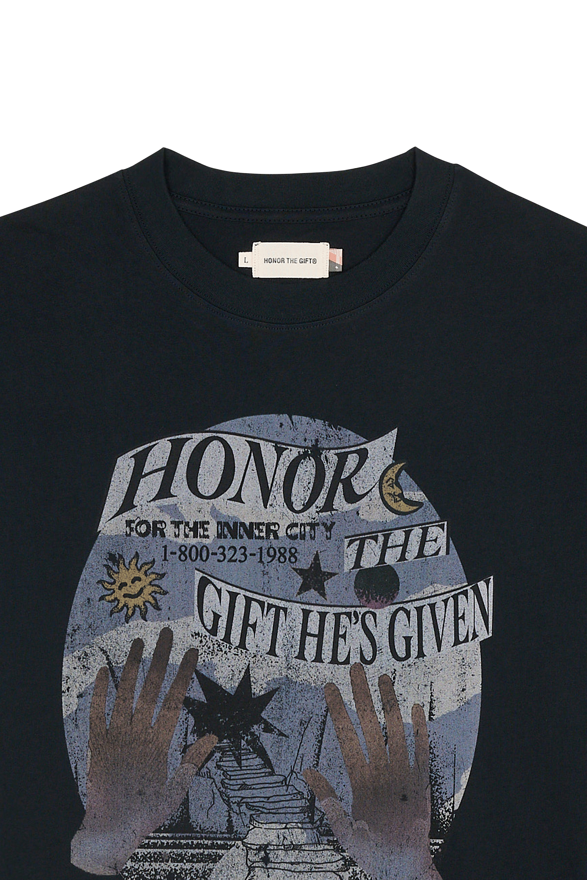 T-shirt | Noir HONOR THE GIFT Homme