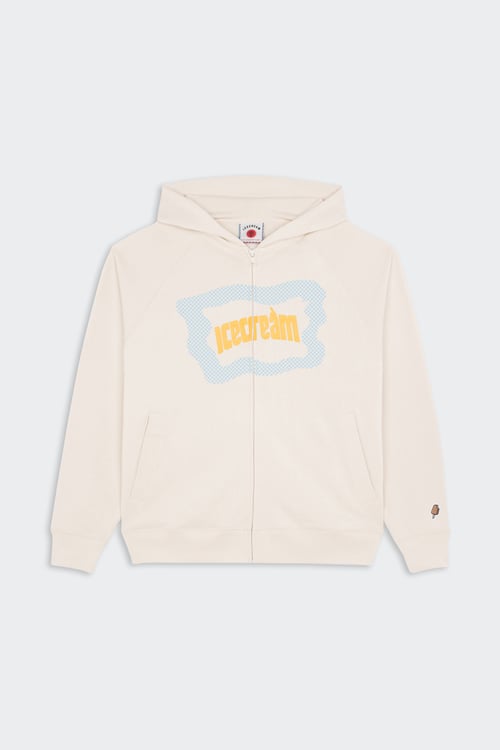 ICE CREAM Hoodie zippé Beige