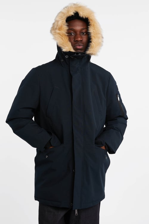 SCHOTT Parka Blue