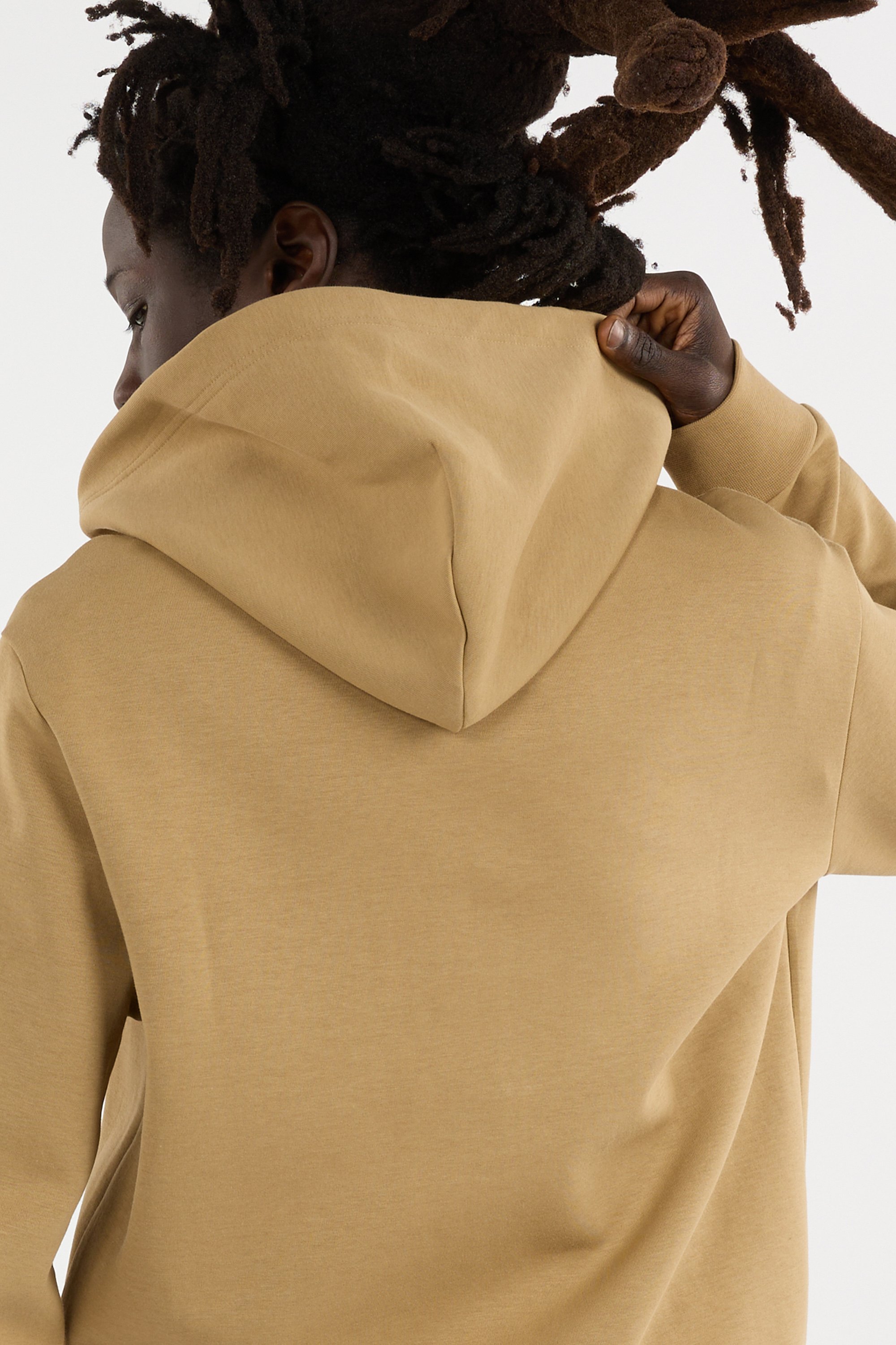 Hoodie zippé Beige