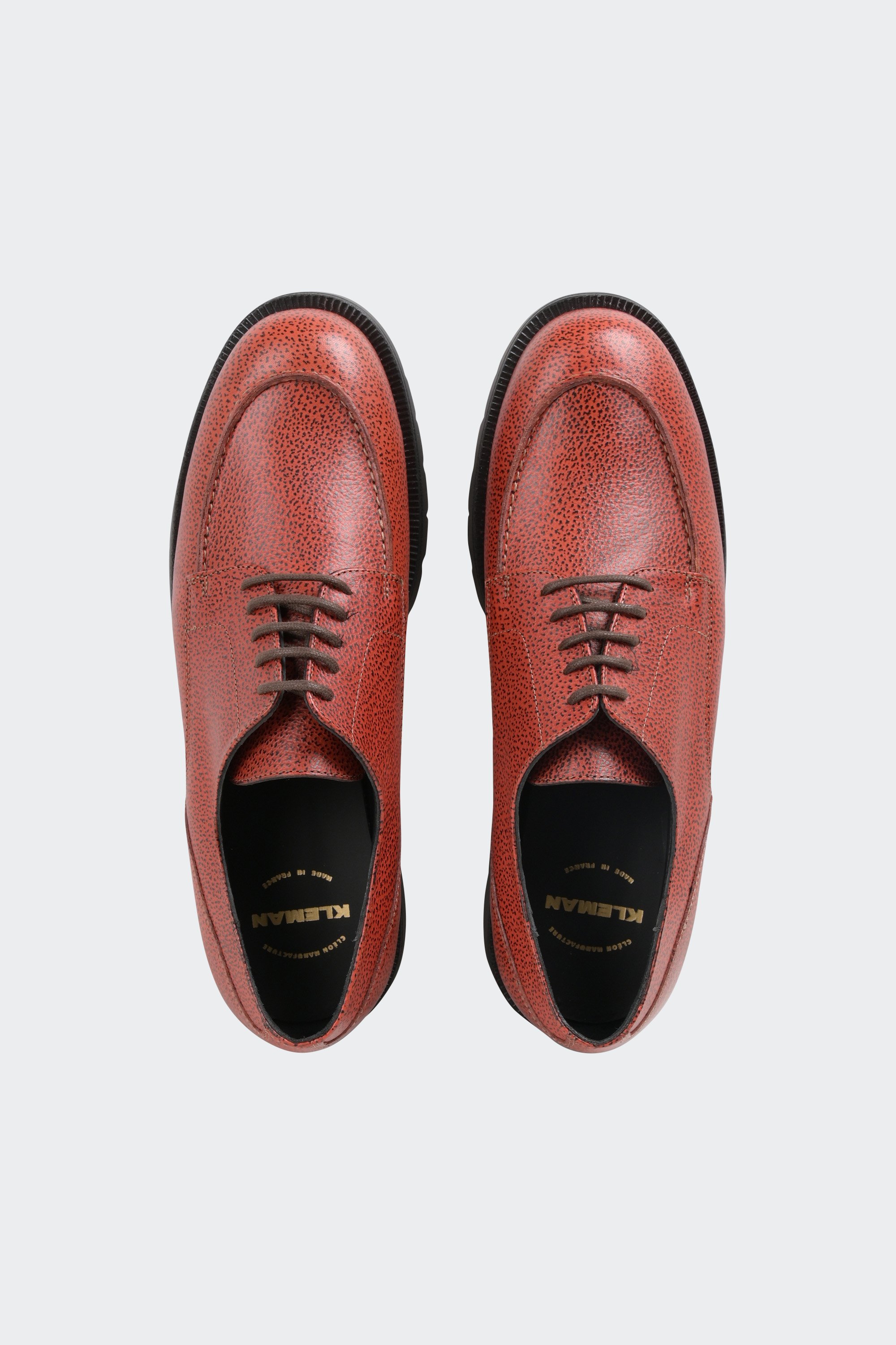 Derbies | Marron by KLEMAN Derbies Marron