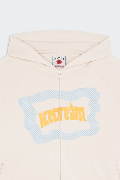 ICE CREAM Hoodie zippé Beige