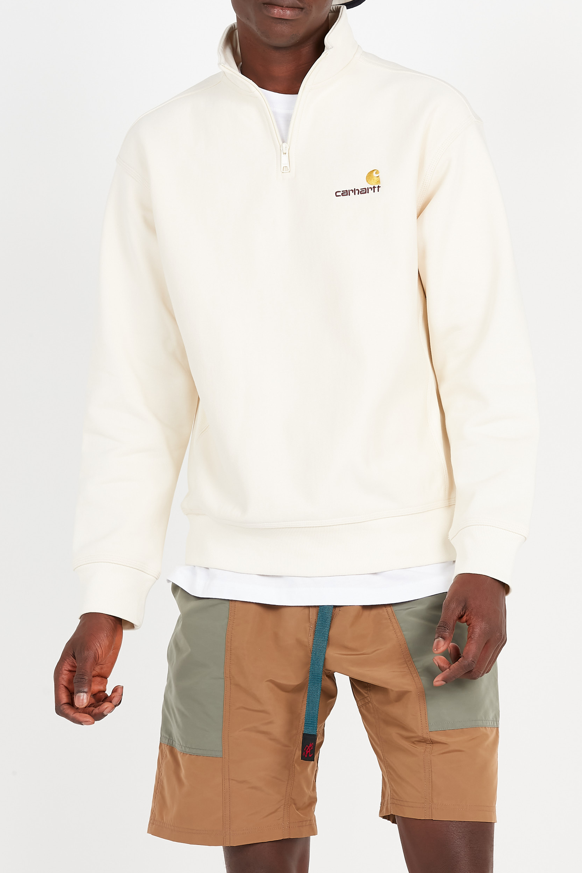 Zip-up sweatshirt | Beige CARHARTT WIP Men