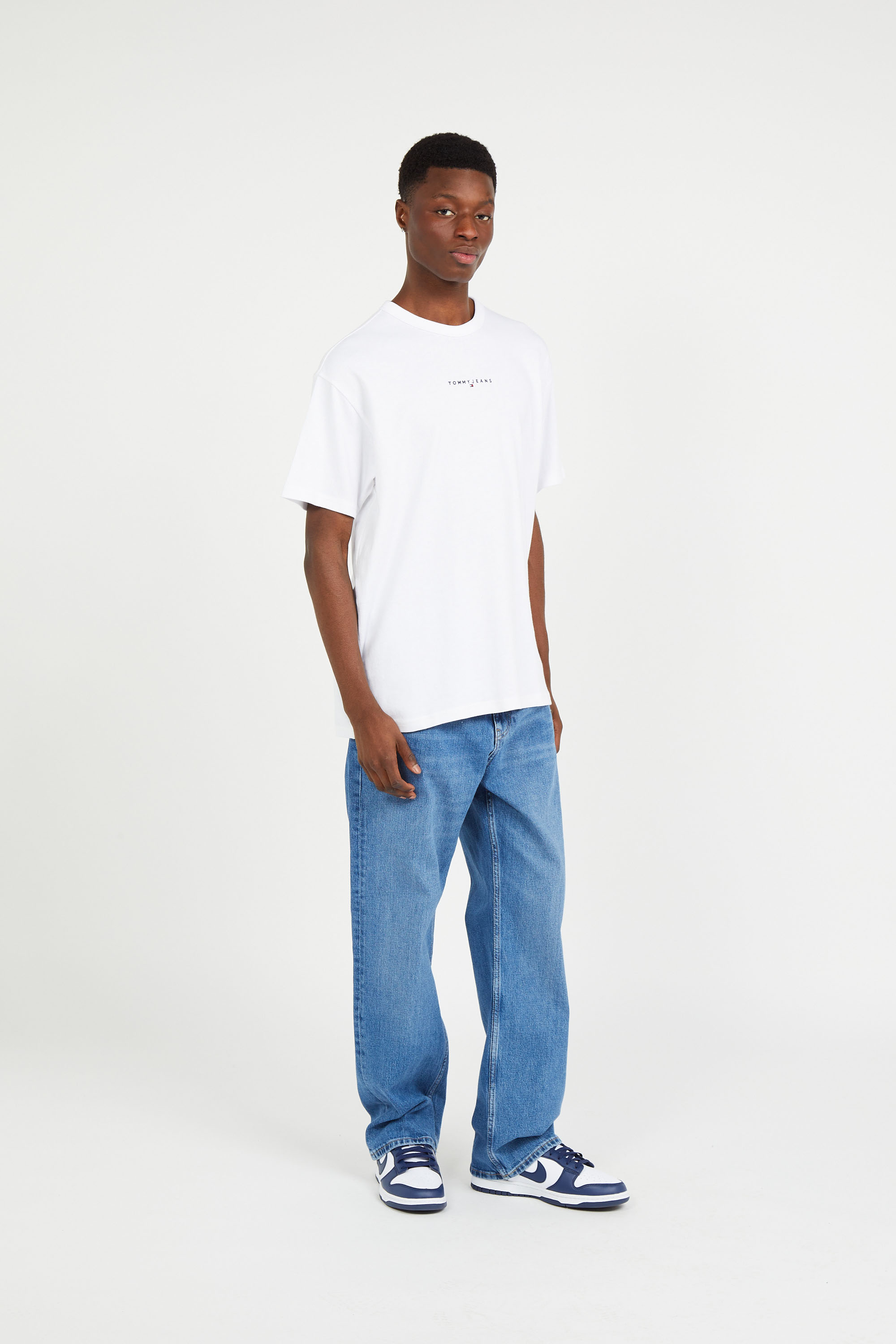 Regular-fit round-neck cotton T-shirt White