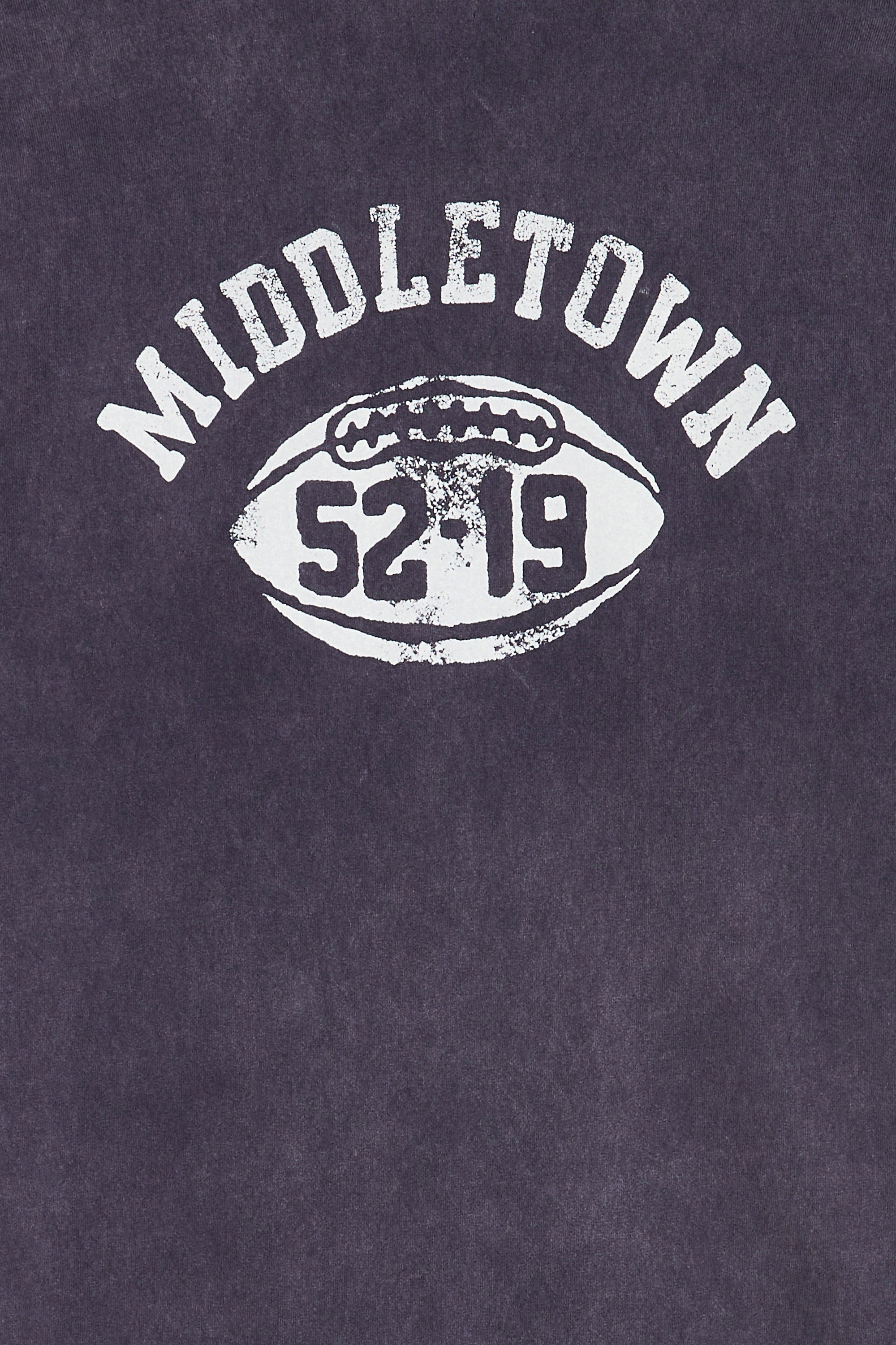 Regular-fit round-neck cotton T-shirt Blue