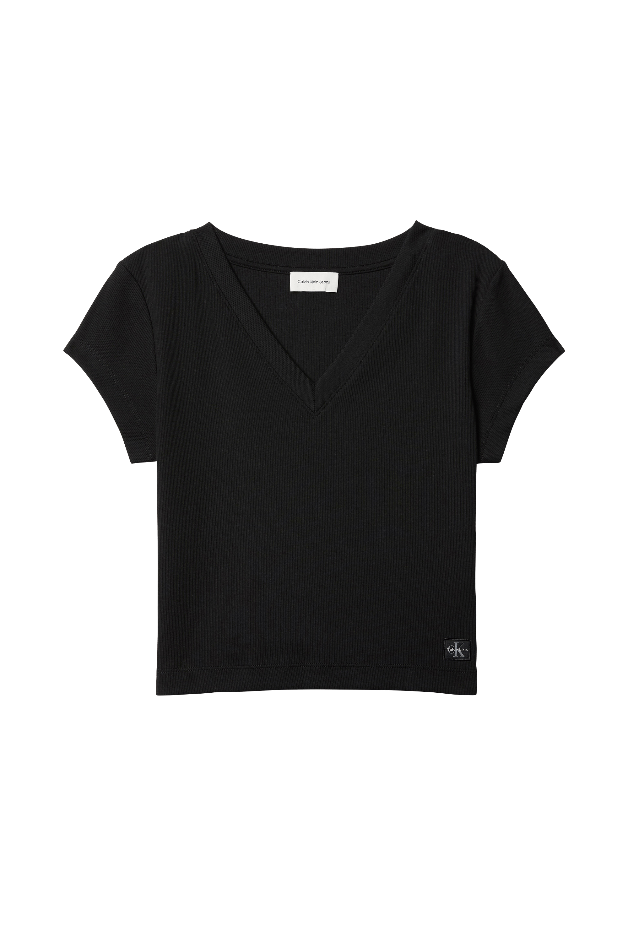 T-shirt HERITAGE LABEL VNECK Black